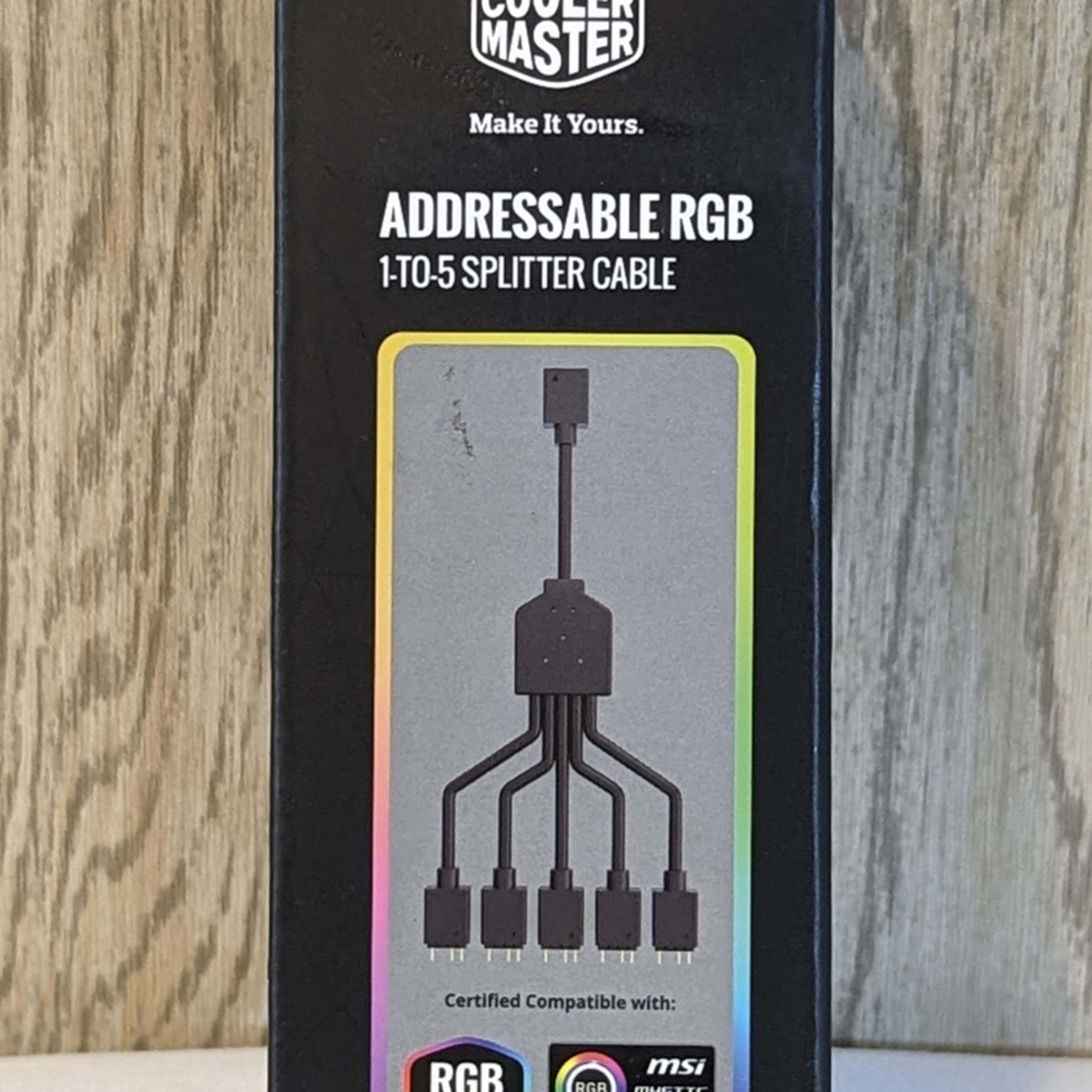 Cooler Master 1-to-5 ARGB Splitter Cable for 5v 3pin Addressable RGB