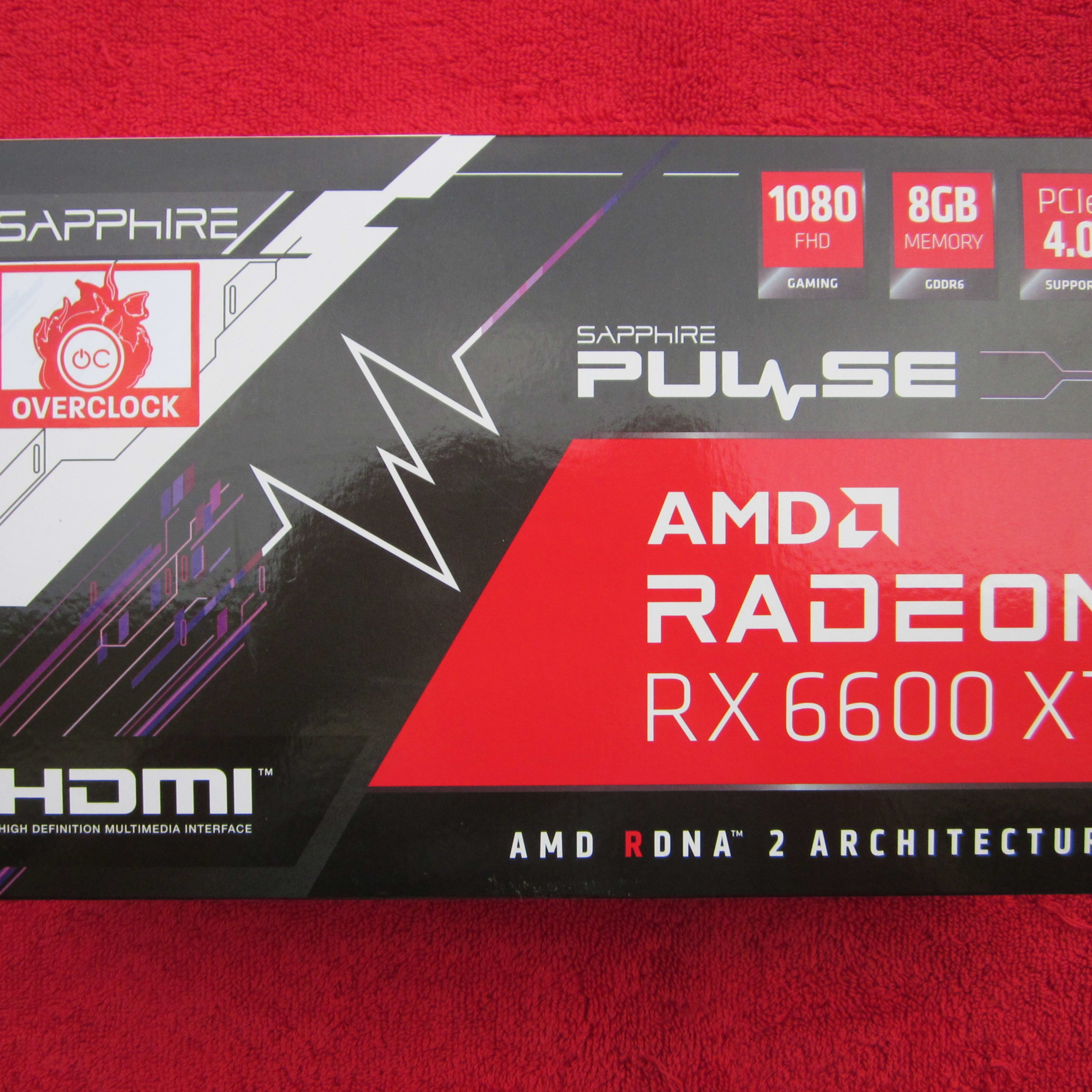 NEW SEALED! SAPPHIRE PULSE AMD Radeon RX 6600 XT GDDR6 8GB Gaming Graphics Card