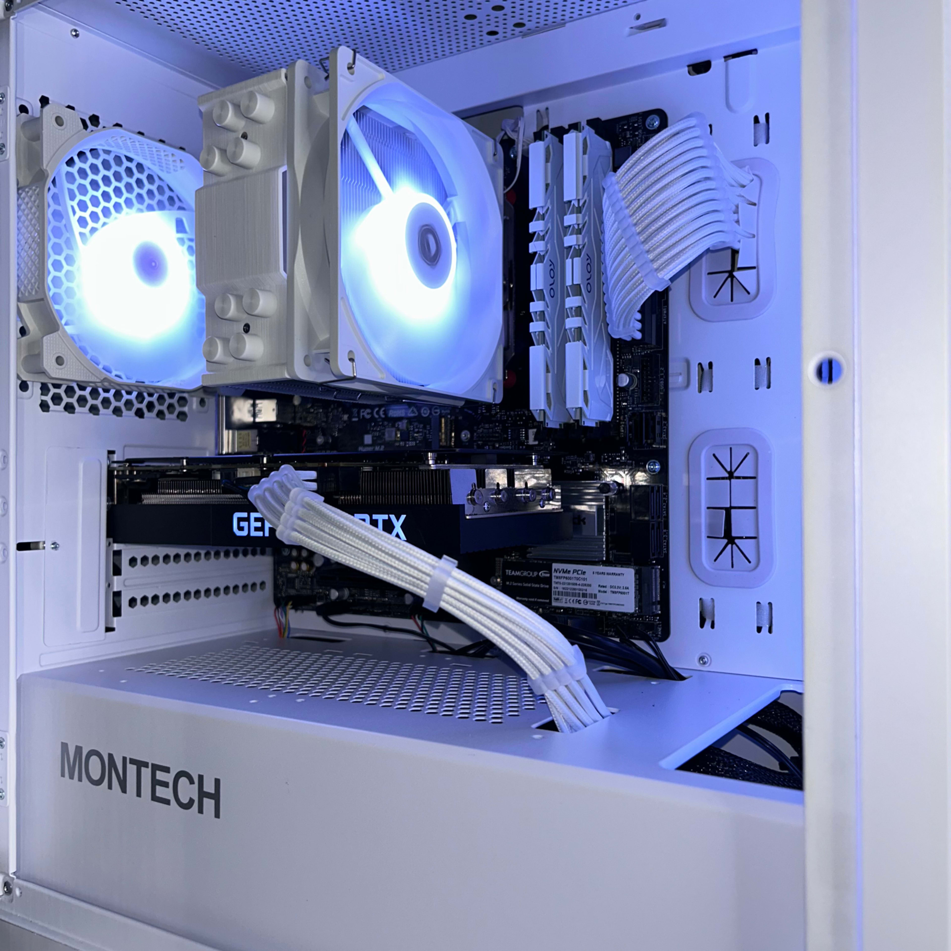 White Custom Gaming / Streaming PC | RTX 3060Ti + Ryzen 5 5600X + 1TB NVME