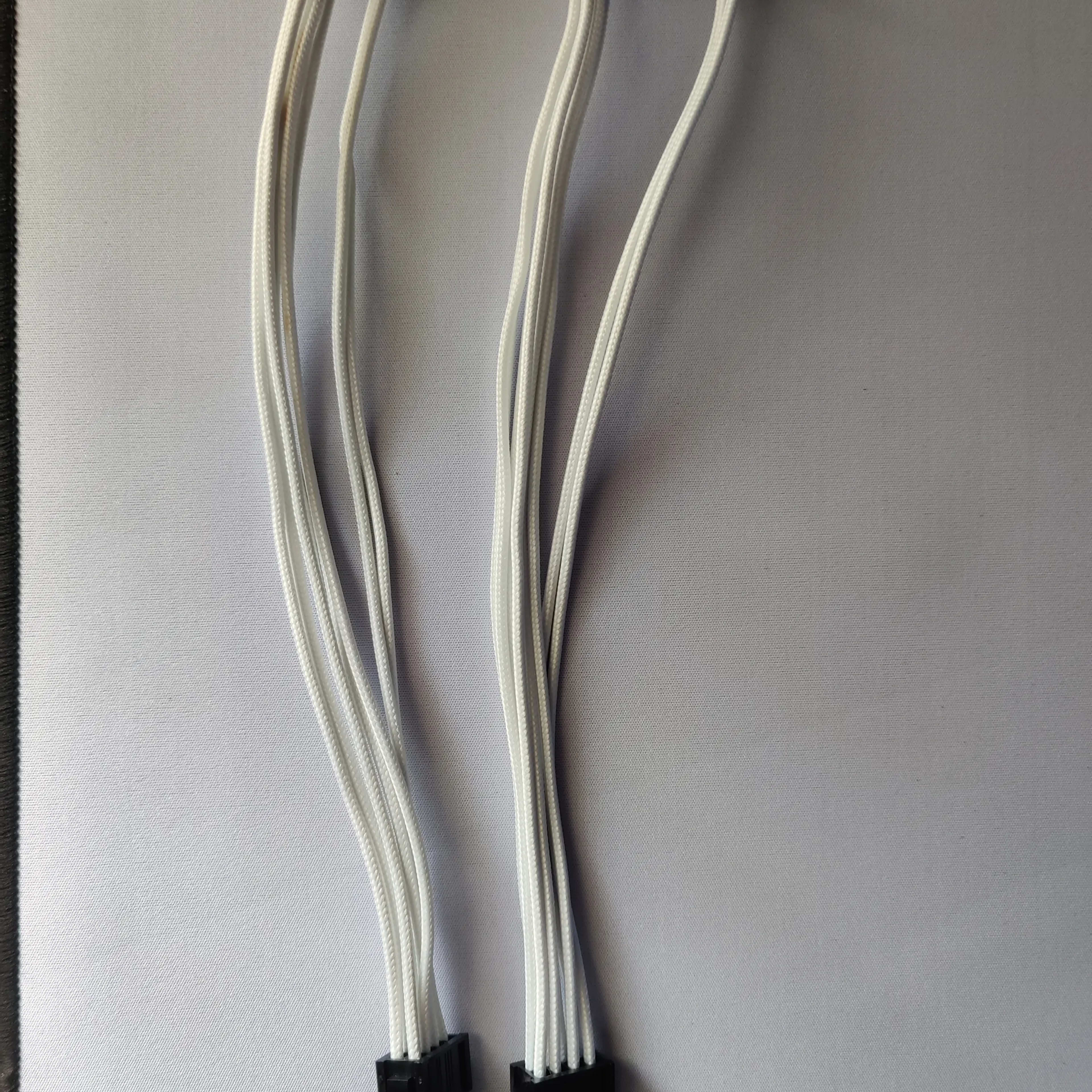 White Braided Cable Extensions for PC