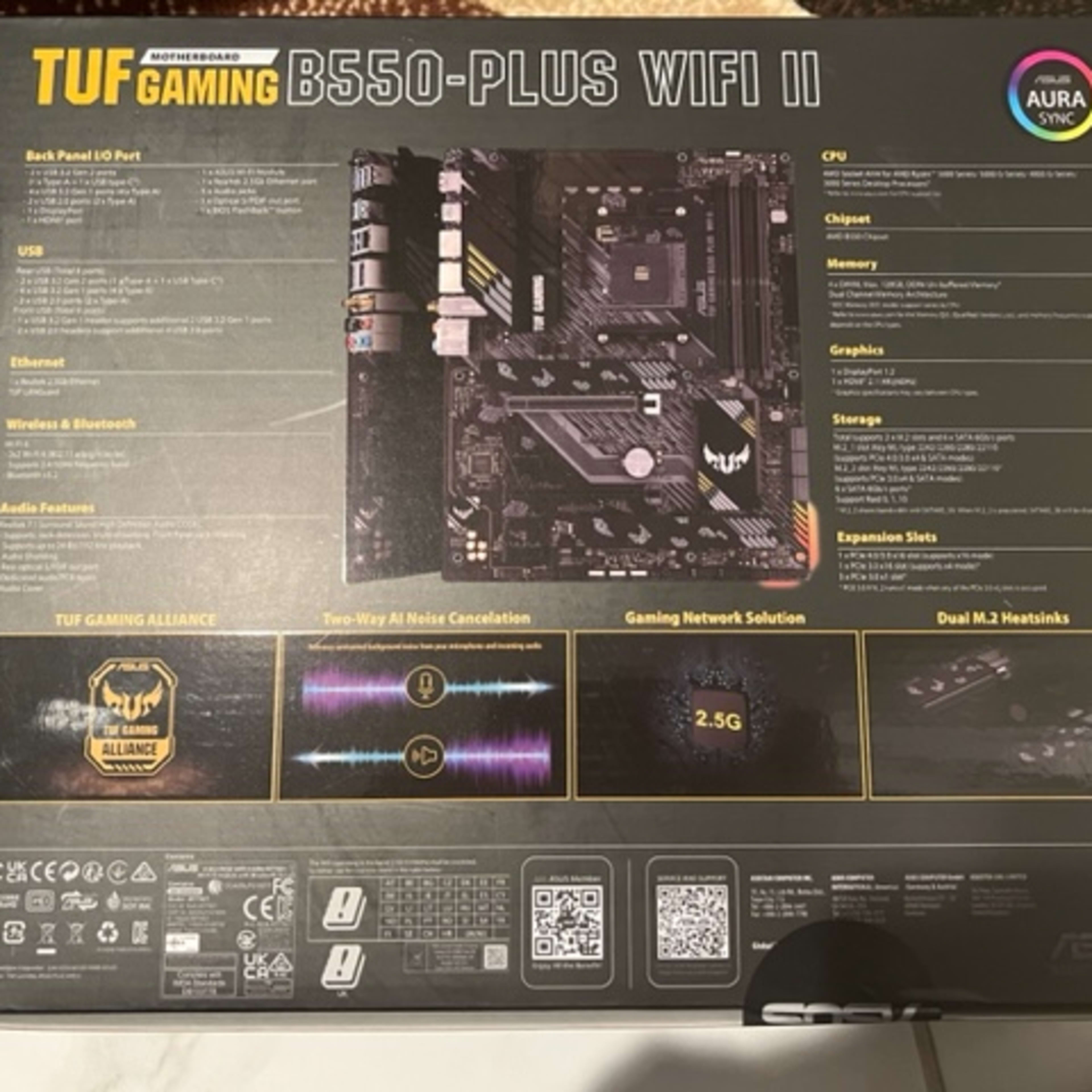  ASUS TUF Gaming B550-PLUS AMD B550 Socket AM4 ATX