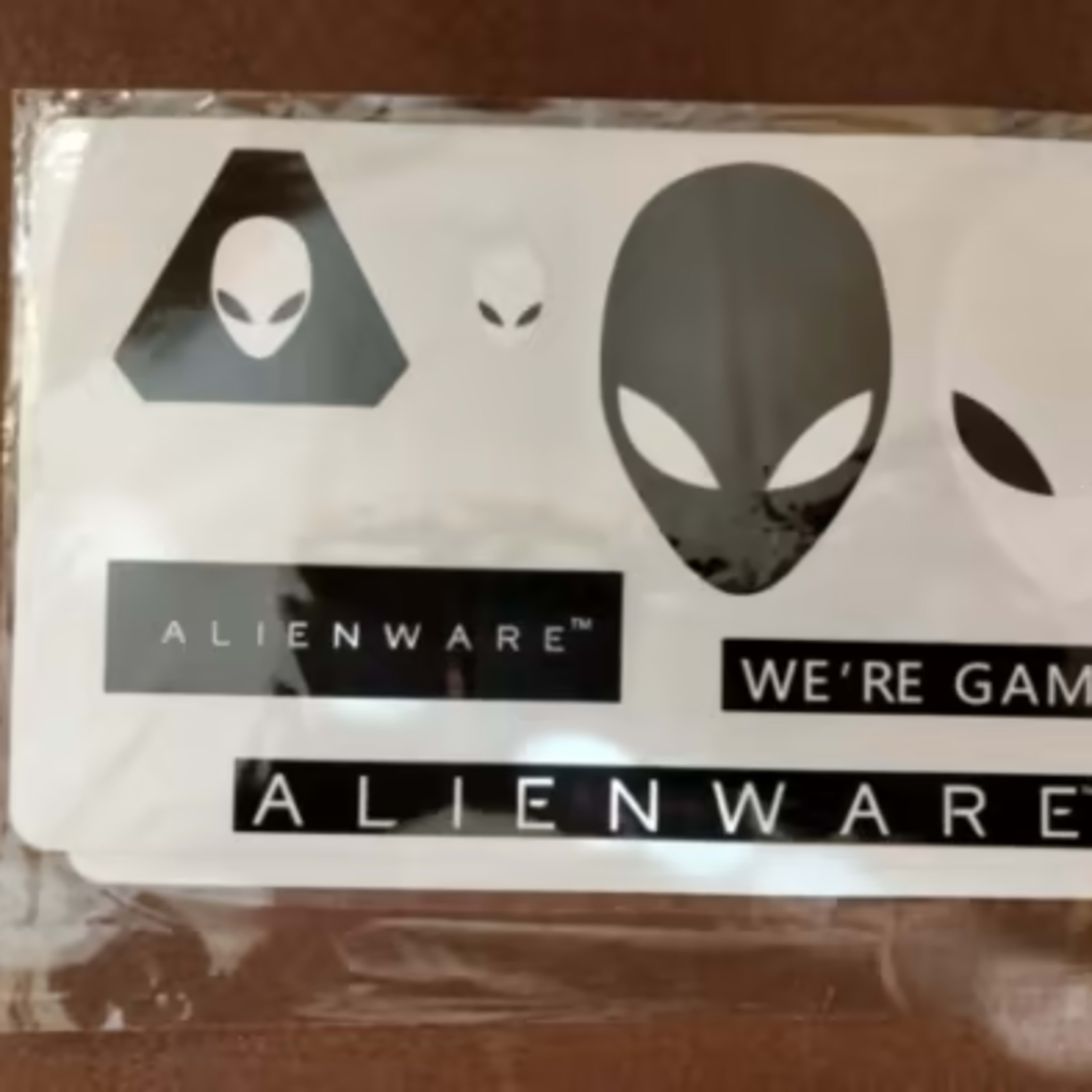 BNIB sealed Alienware stickers, small