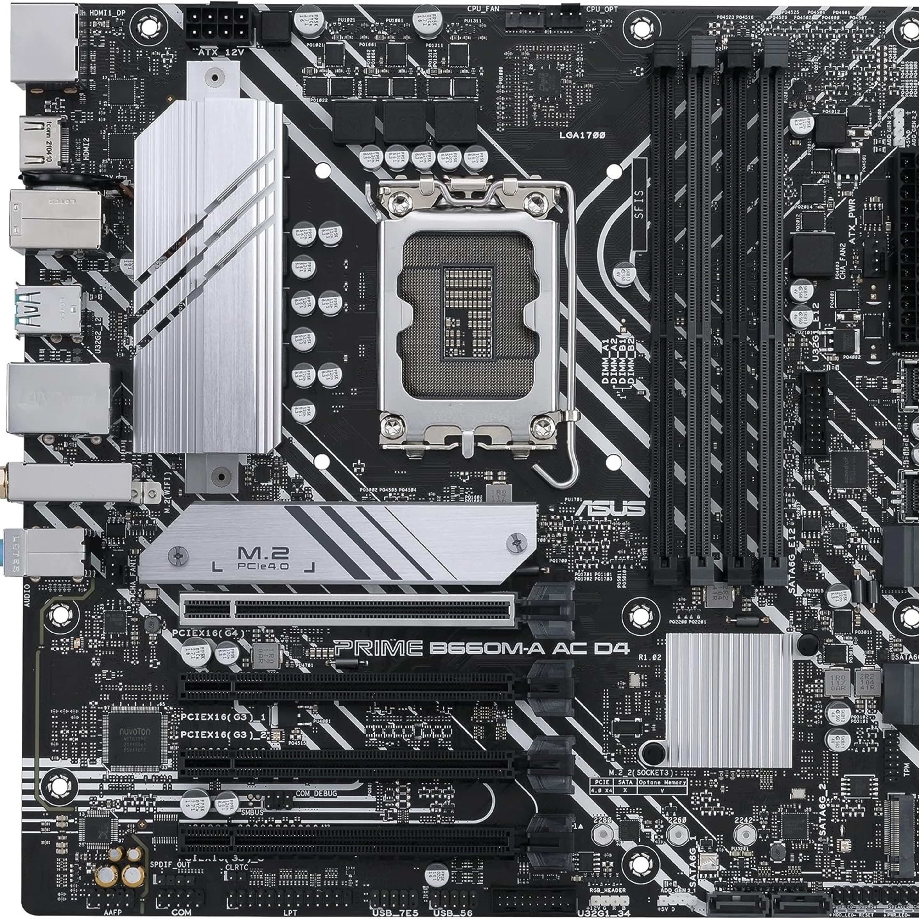 ASUS Prime B660M-A AC D4 LGA 1700(Intel 12th, 13th and 14th Gen) mATX Motherboard