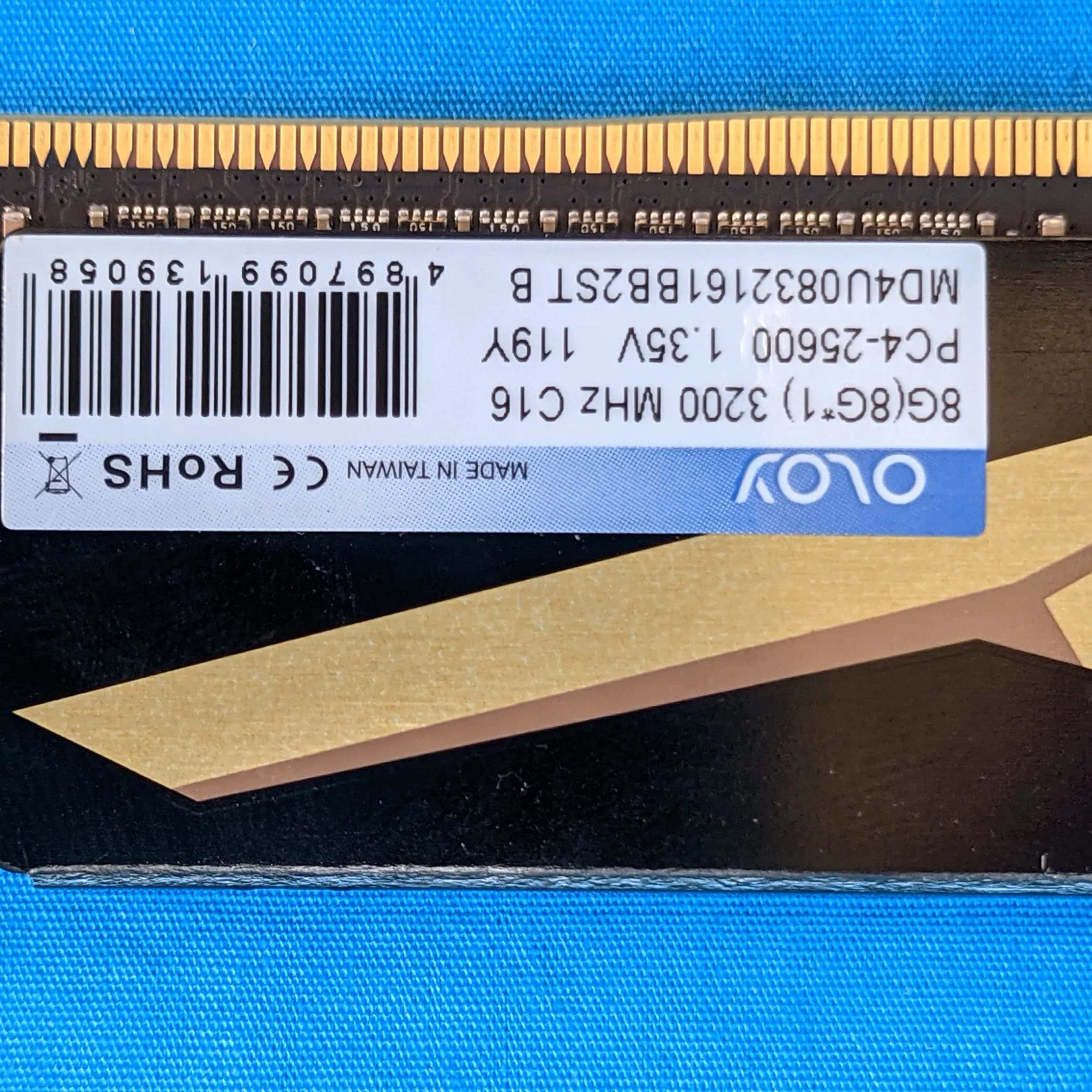 OLOy B-21 Raider 16GB (2x8GB) DDR4 3200MHz PC4-25600 C16 1.35V Desktop RAM MD4U0832161BB2ST B