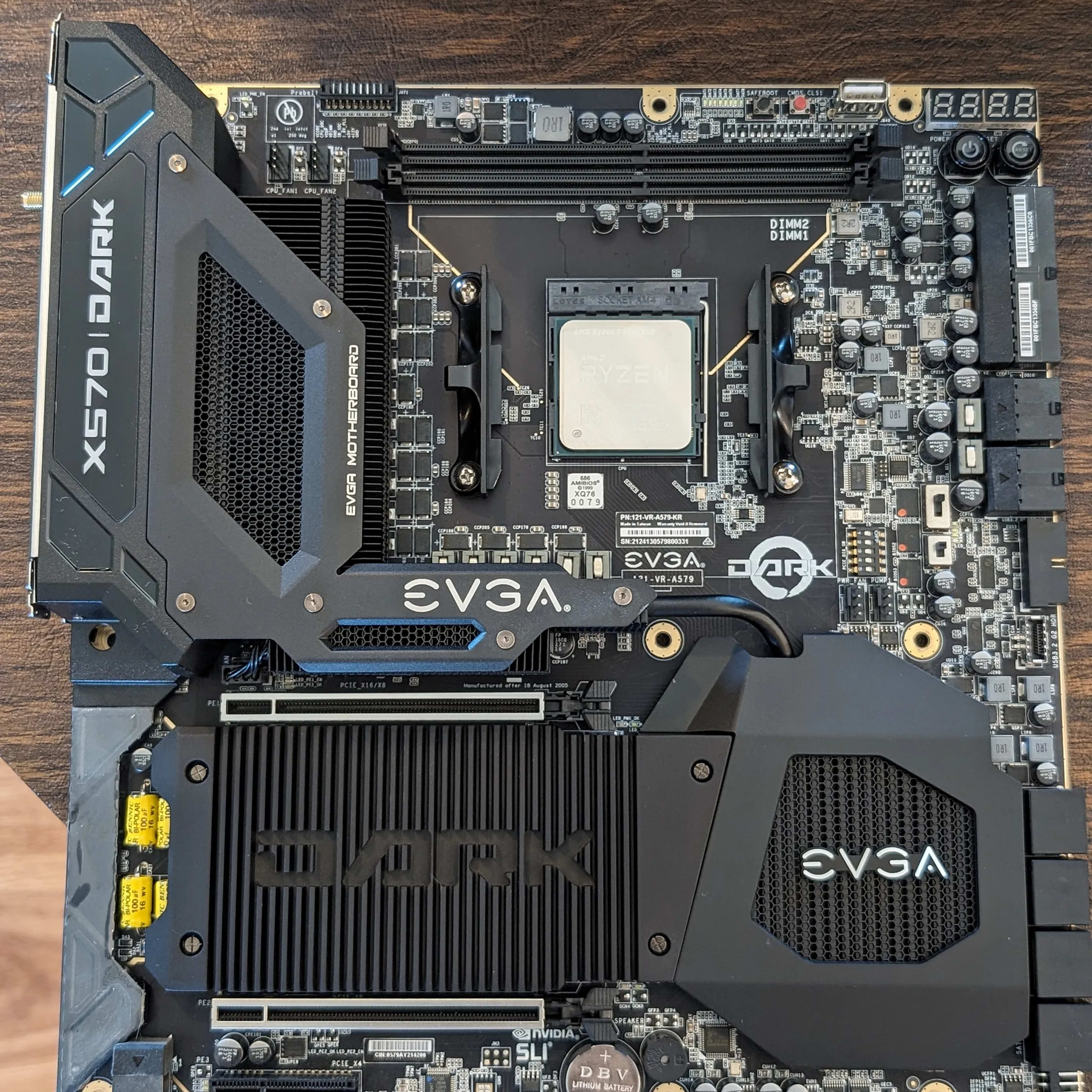 Motherboard/CPU Combo: EVGA X570 Dark w/AMD 5800X3D CPU