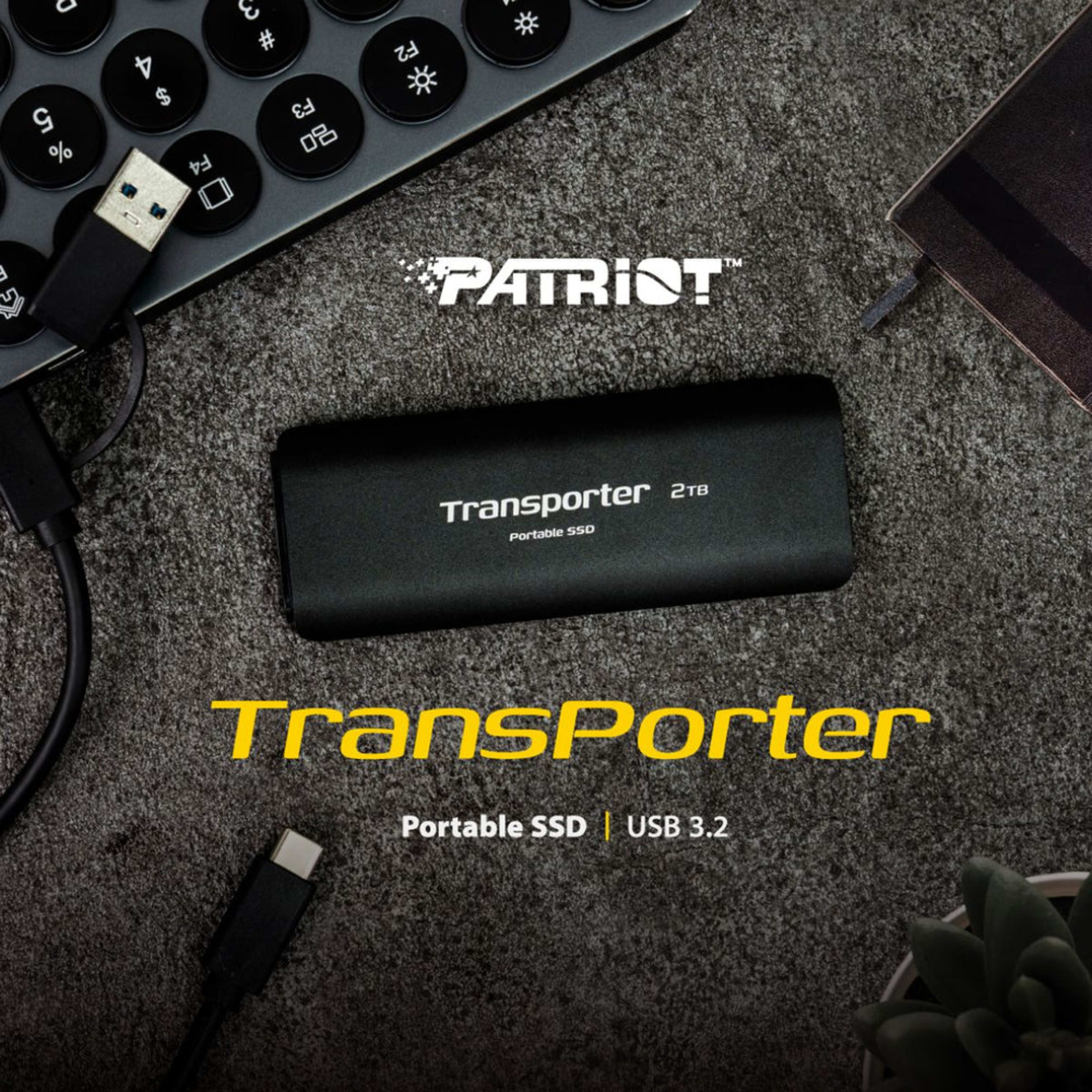 Patriot Transport 512GB External SSD - USB Type-C and Type-A - Solid State Drive