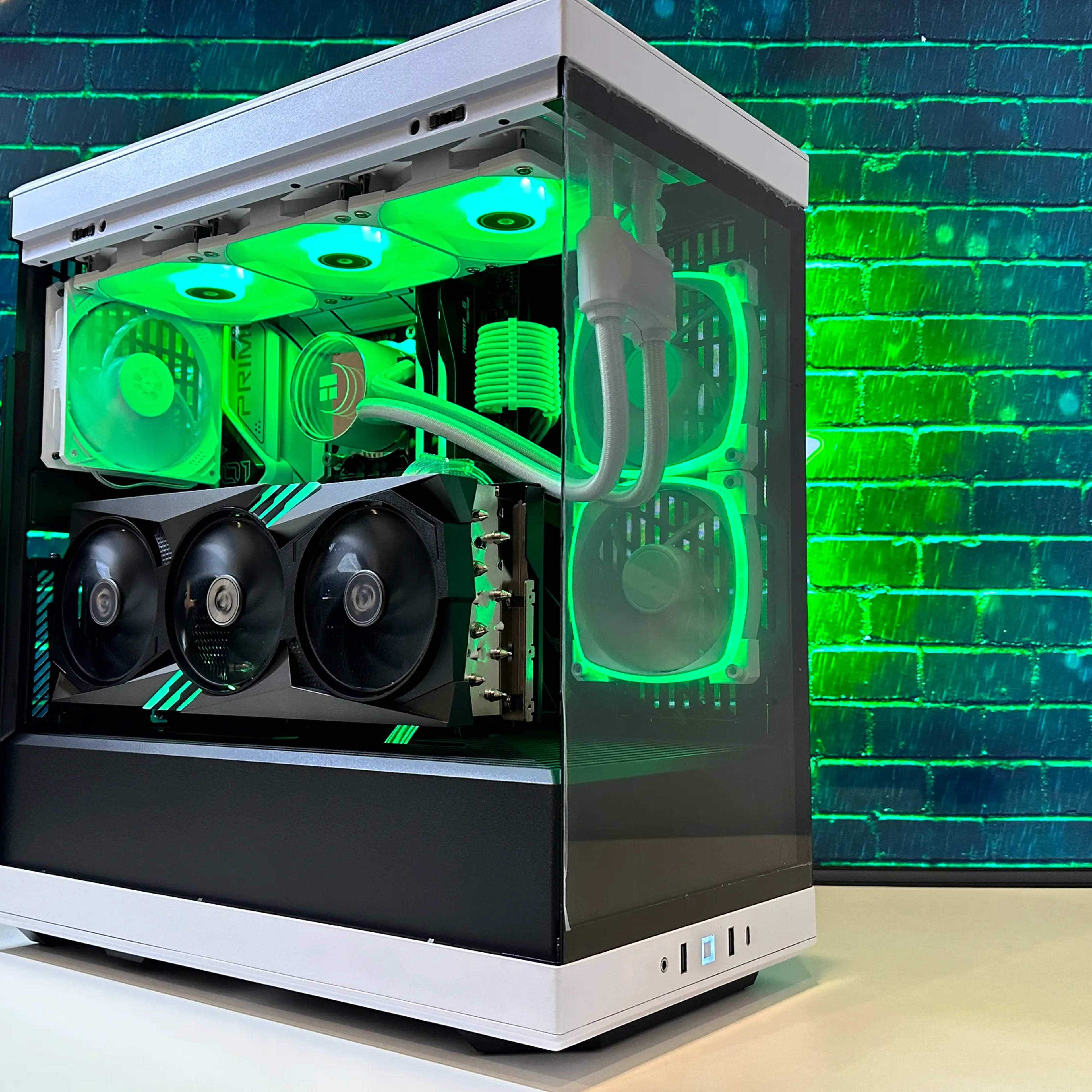 💚💚Green Team Gaming PC💚💚-Nvidia RTX 4090 24GB-Intel i9 12900K 16Core-64GB DDR5 RAM-2TB NVME