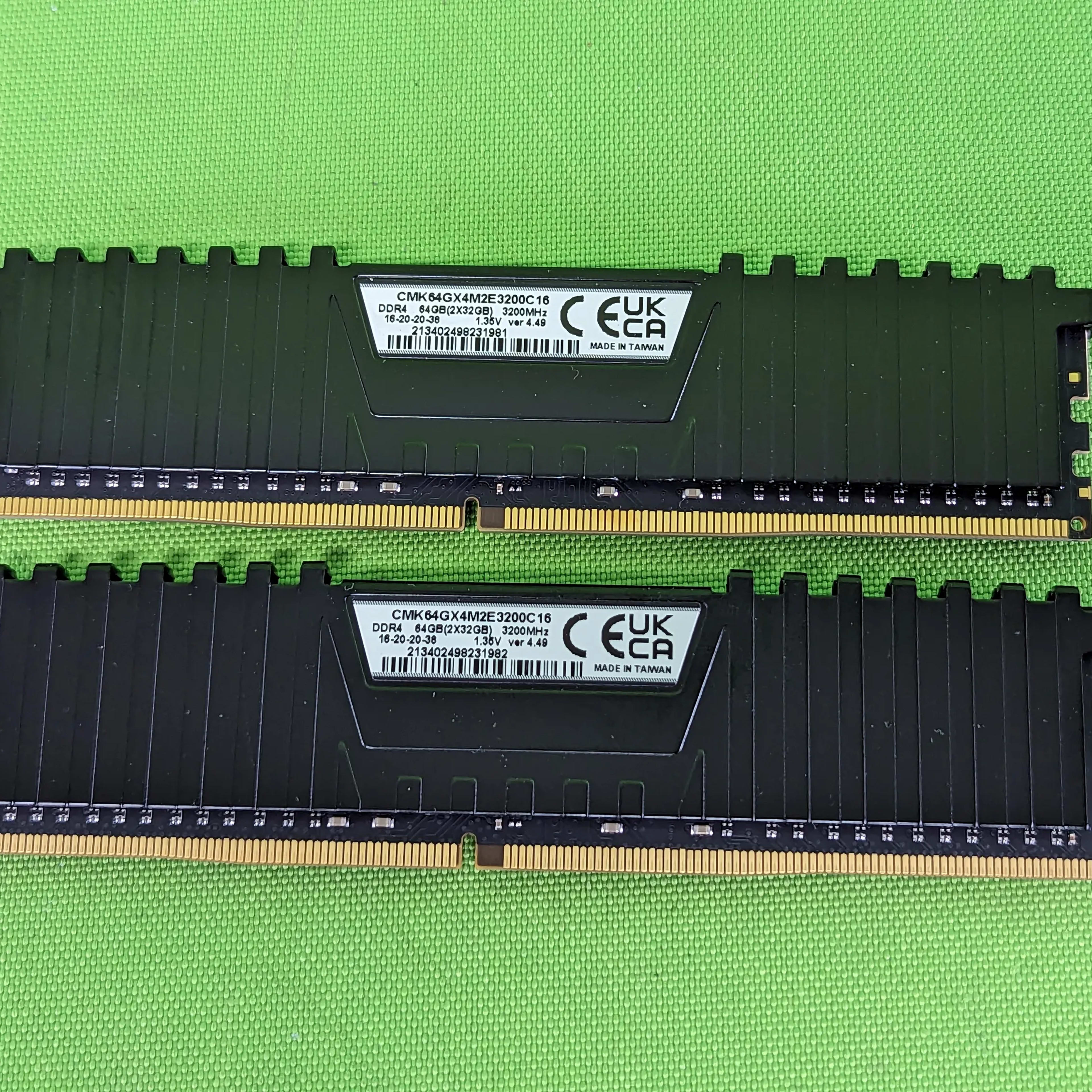 Corsair Vengeance LPX 64GB Kit 3200Mhz CMK64GX4M2E3200C16 - 2x 32GB DDR4 RAM