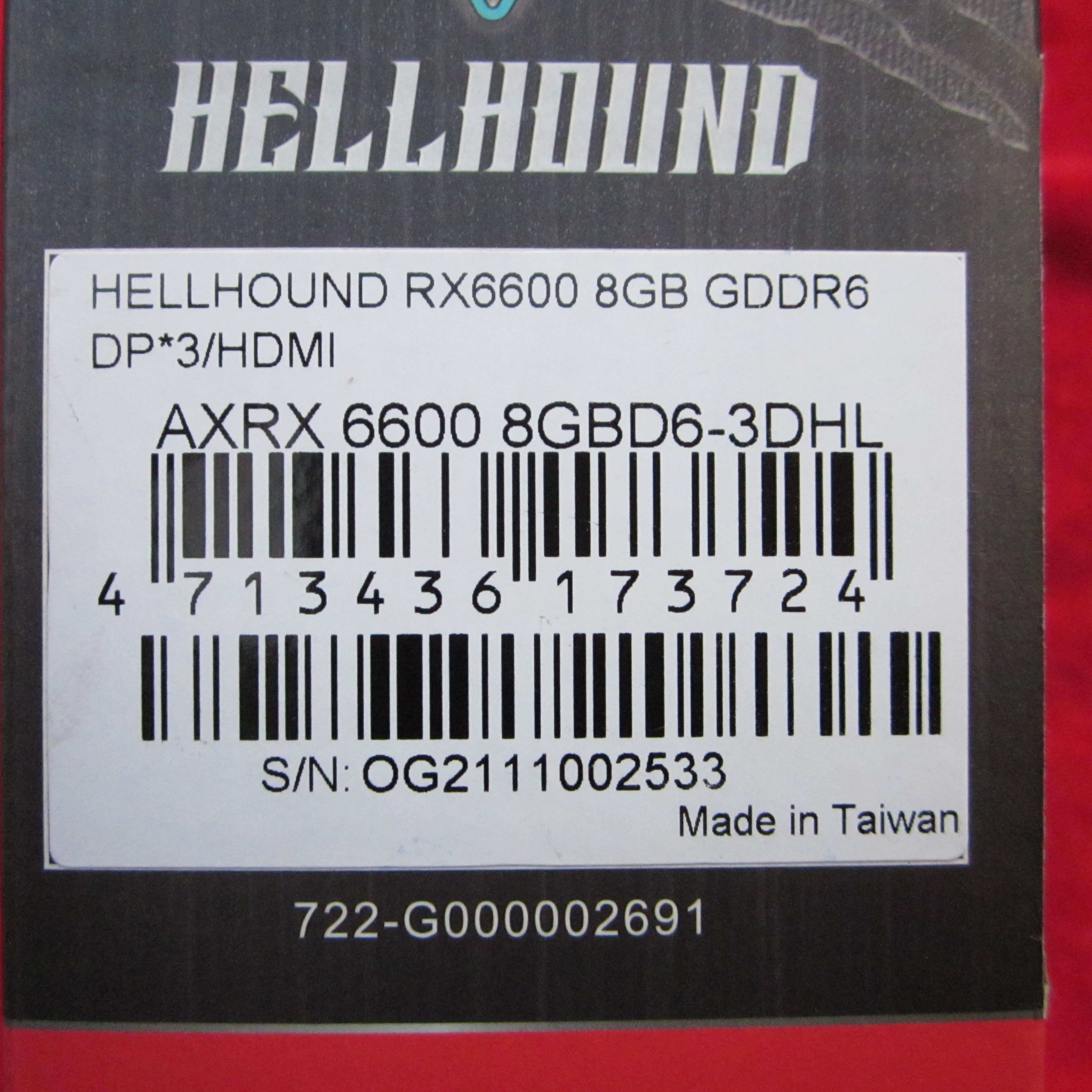 PowerColor Hellhound AMD Radeon RX 6600 8GB GDDR6 Graphics Card | Jawa