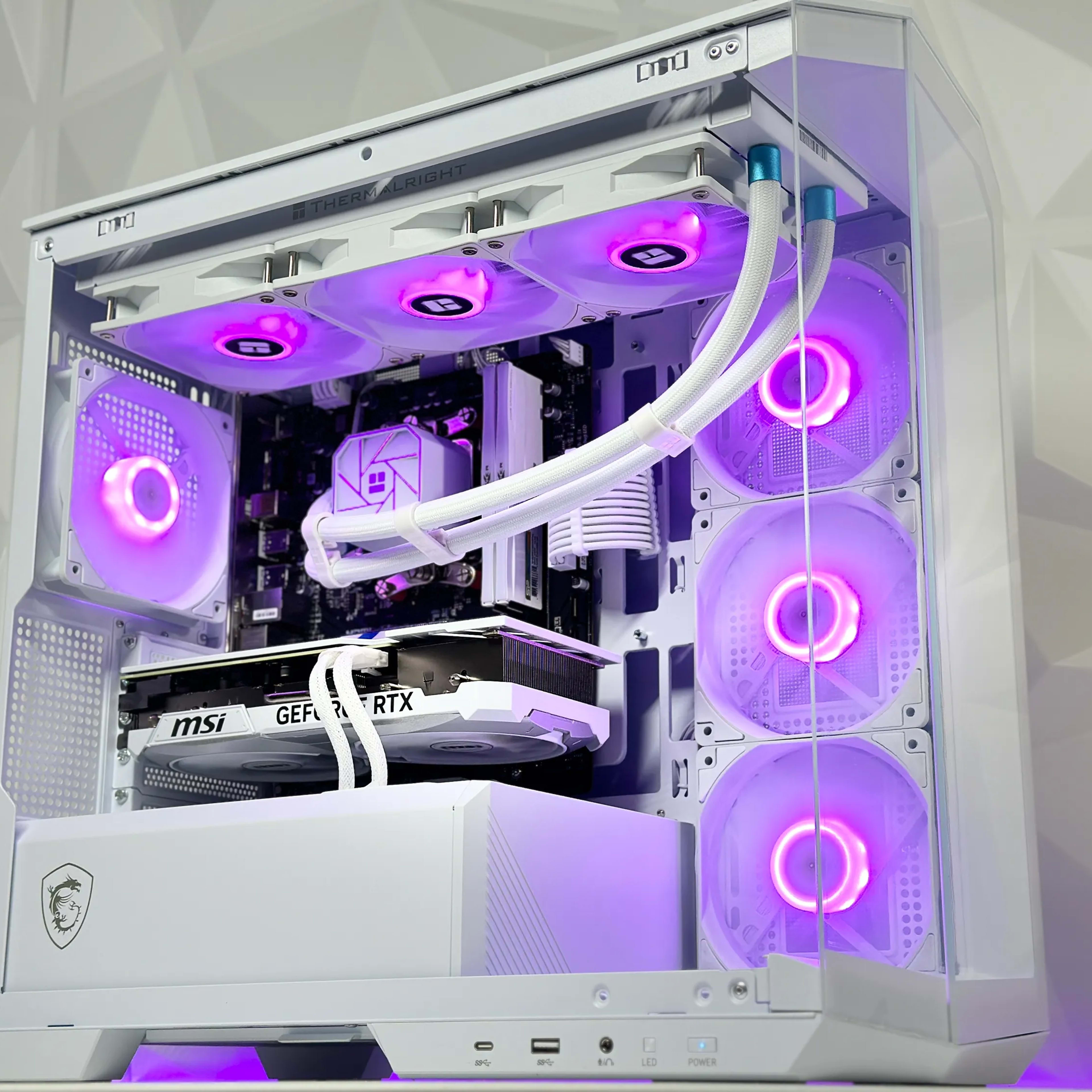 🌨️⛄90° N||Liquid Cooled Gaming PC🌨️Nvidia RTX 4070 Ti 12GB🌨️AMD Ryzen 5 7600🌨️32GB DDR5🌨️1TB NVME