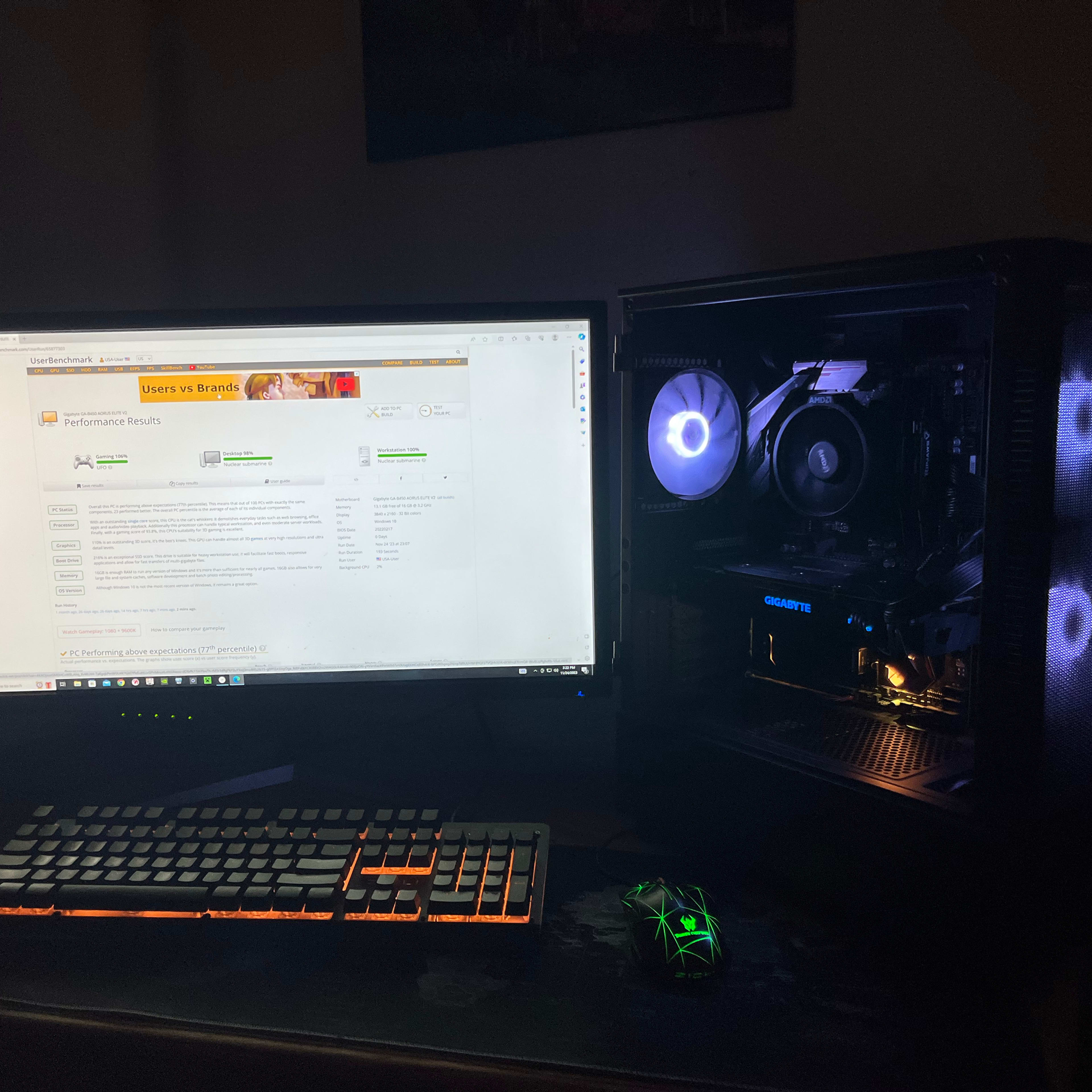 Budget/Entry Level 4K & 1440p RYZEN 5 GTX 1080 32GB RAM Complete Custom Gaming Set Up (NEW/USED)