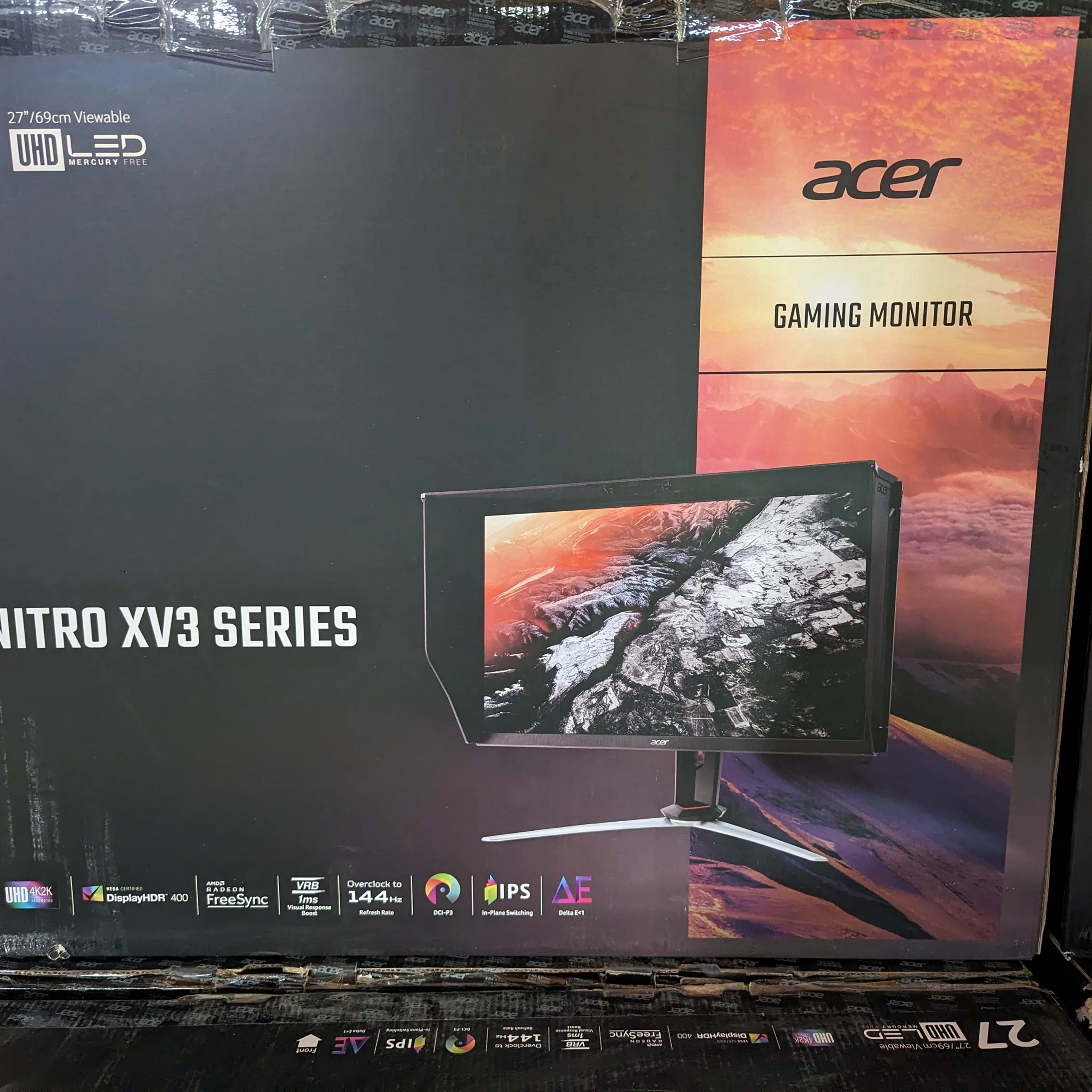 Acer Nitro 27" IPS 1MS LED 4K UHD FreeSync G-Sync Monitor Black