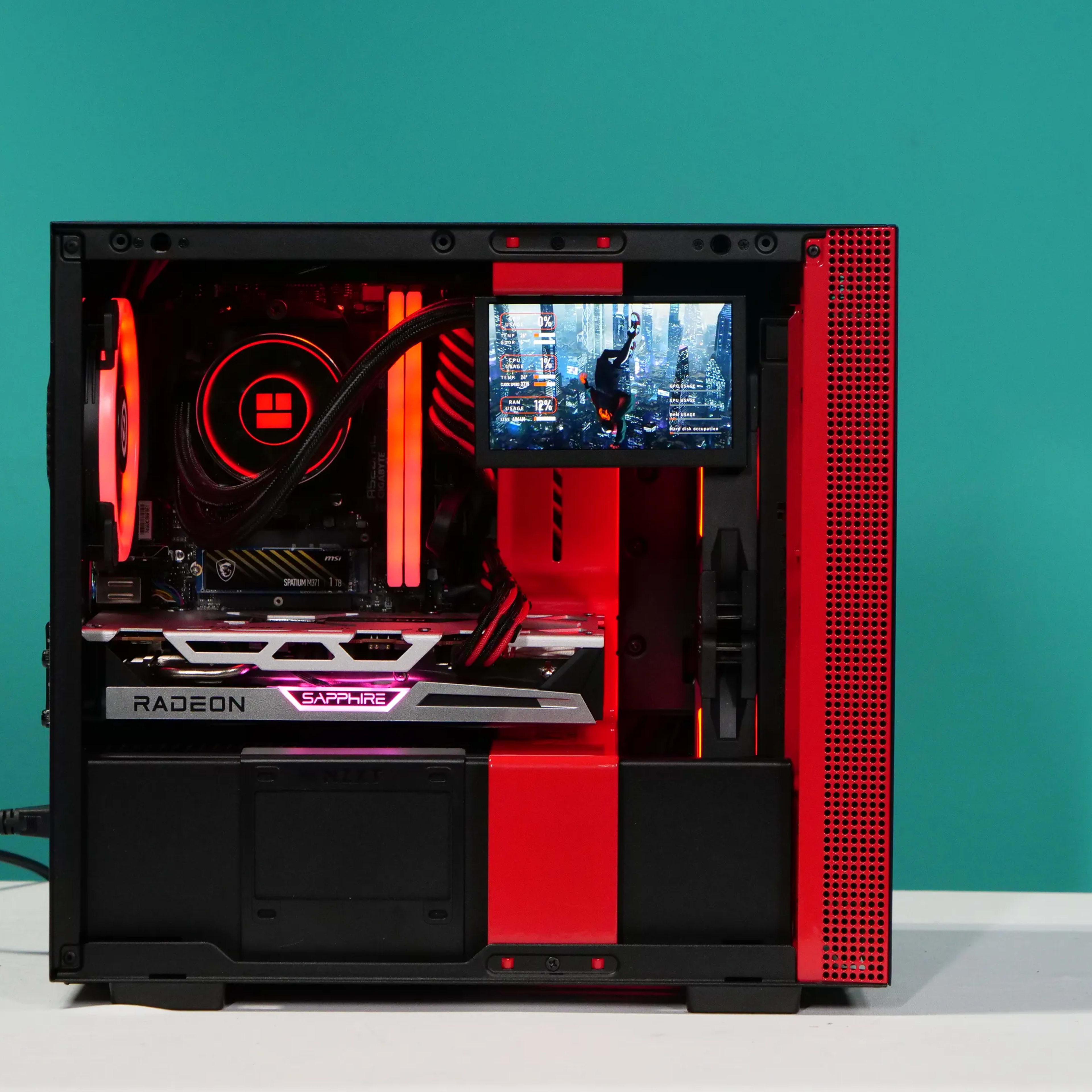 UCW Ready to Play "Seeing Red MK2" ITX Build (Ryzen 5-5600x + RX6600XT 8gb + 32gb RAM) Free Ship!