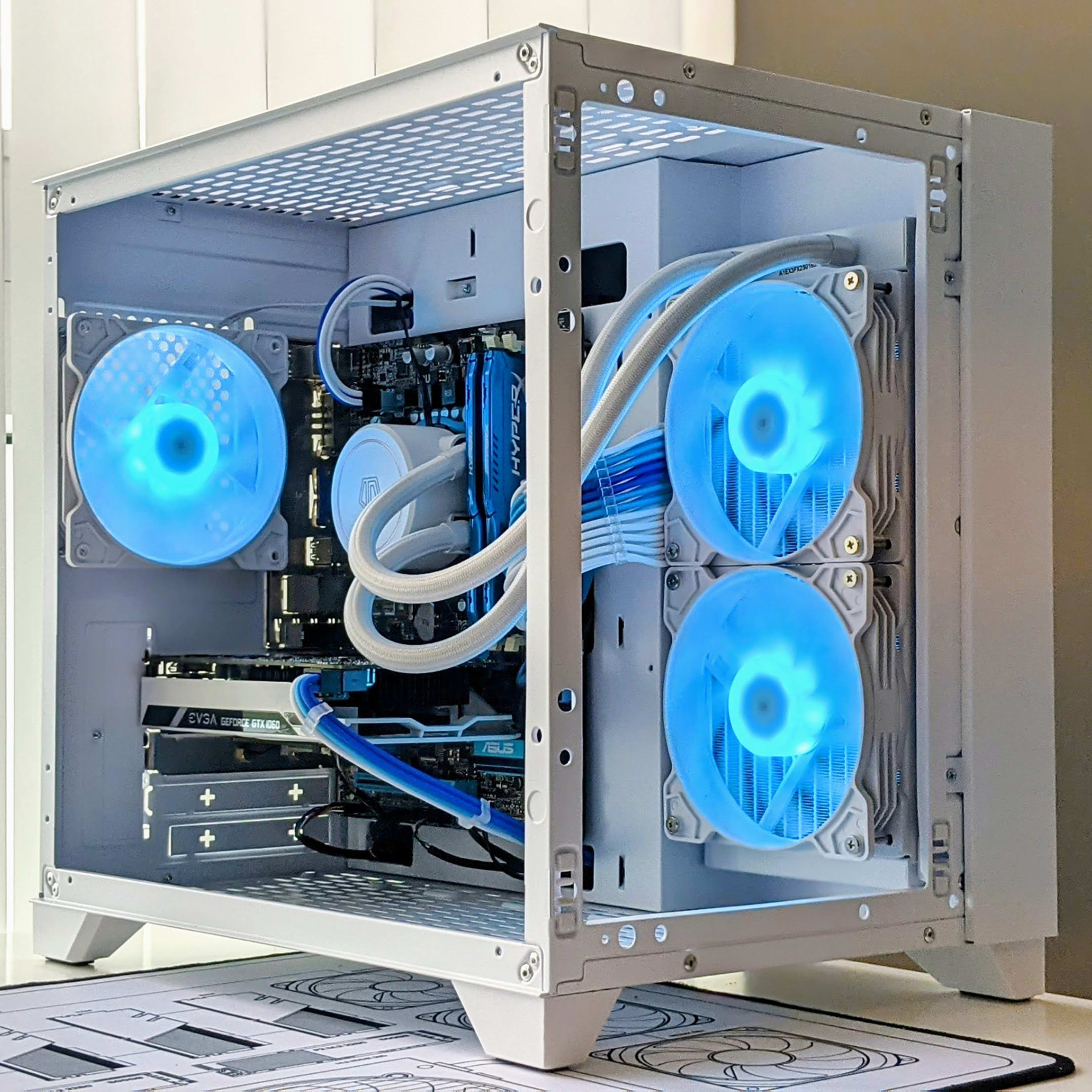 Icicle | GTX 1060 3GB/ Watercooled i7-3770 4c/8t White Gaming PC