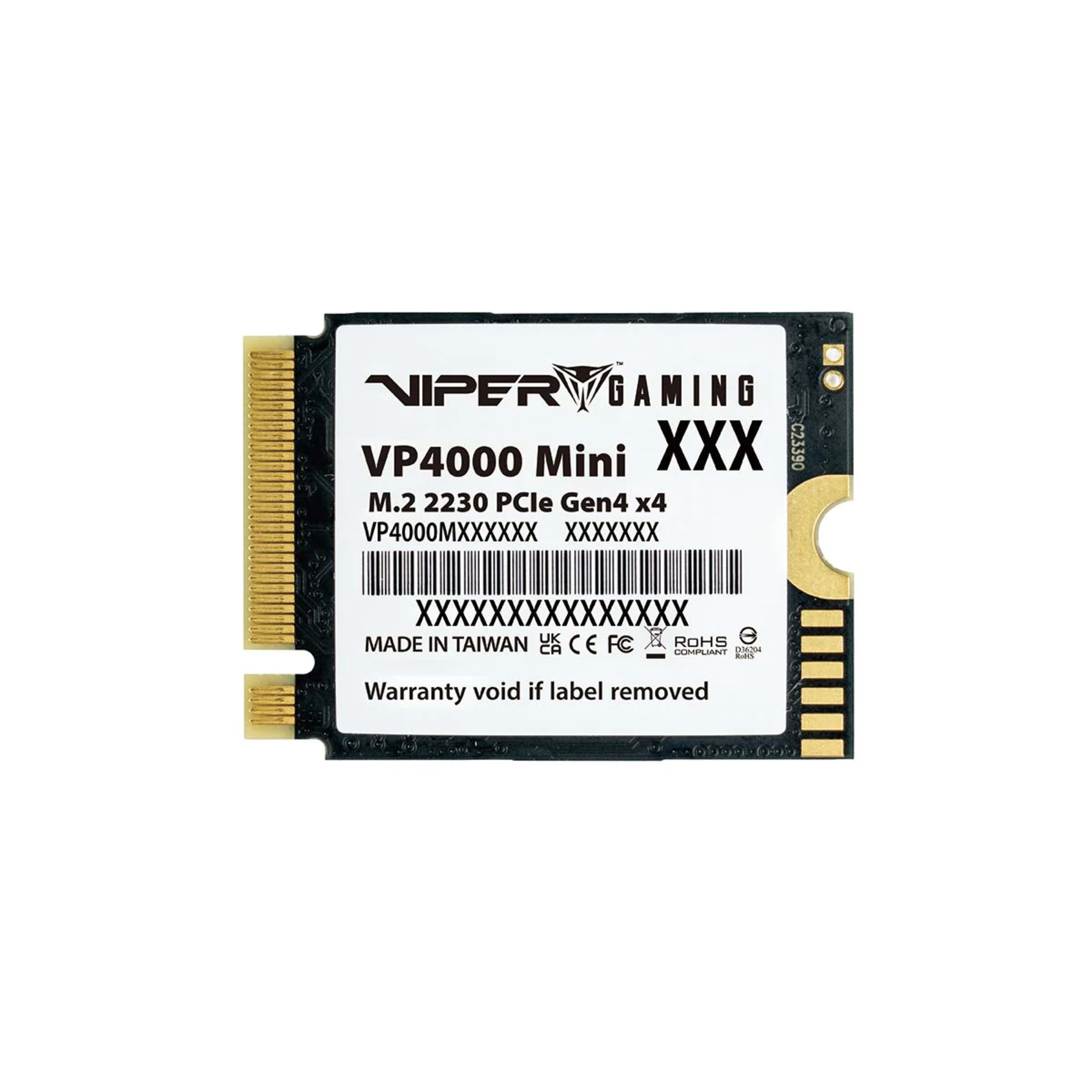 Patriot Viper VP4000 Mini 500GB Internal SSD - NVMe PCIe Gen 4x4 - M.2 2230 - Solid State Drive