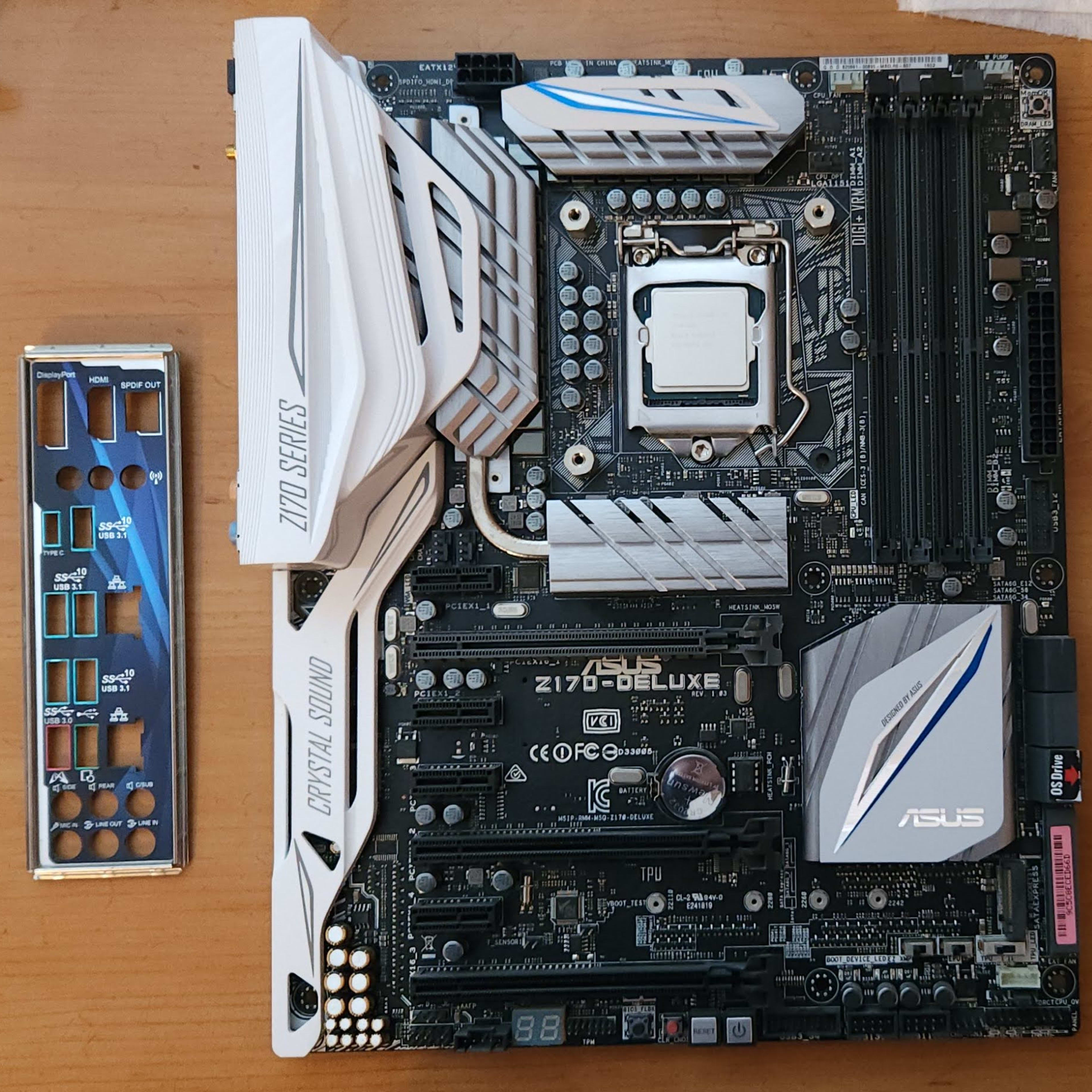 Used Asus Z170-DELUXE ATX LGA1151 ddr4 Motherboard & Intel Used Asus Z170-DELUXE ATX LGA1151 ddr4 Motherboard & Intel