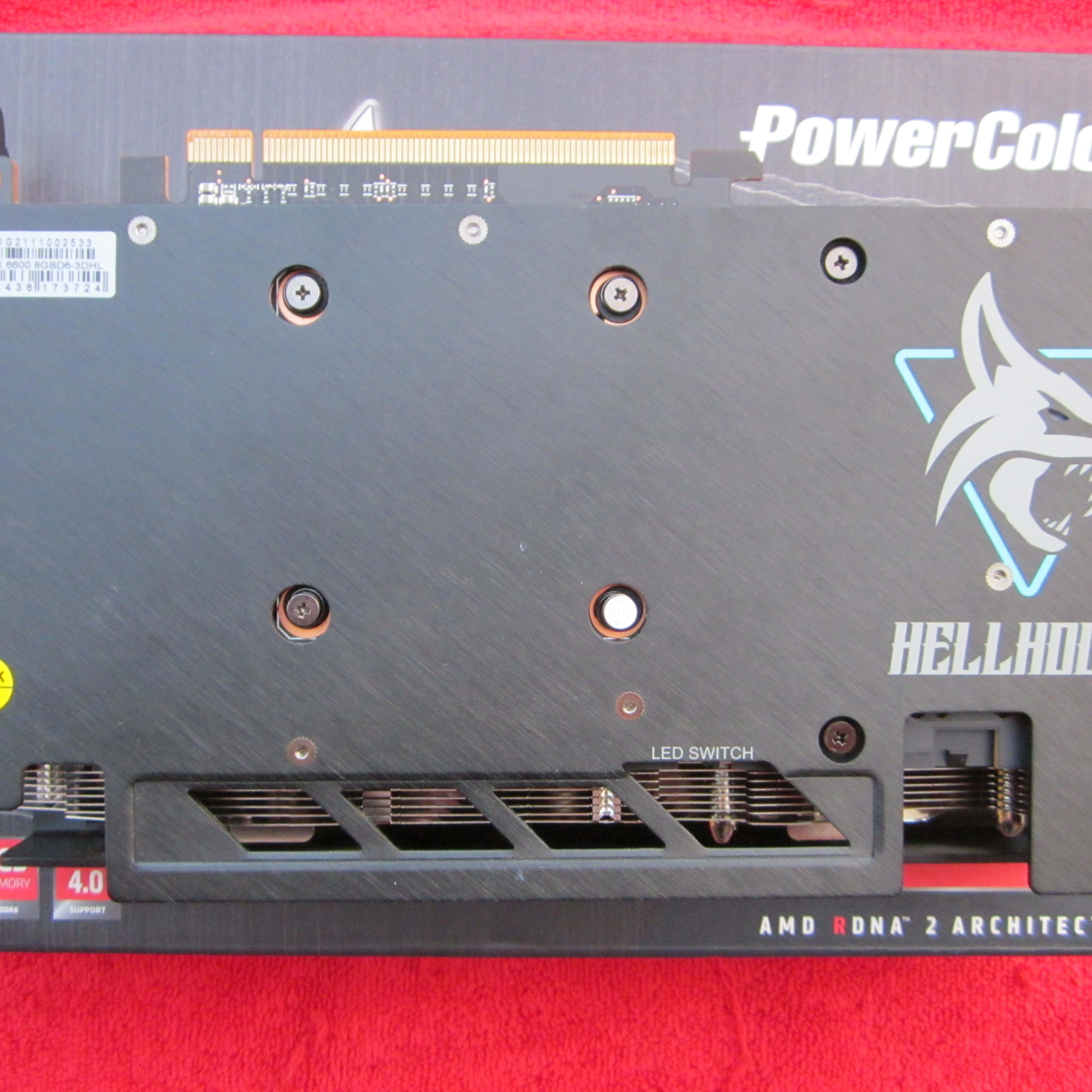 PowerColor Hellhound AMD Radeon RX 6600 8GB GDDR6 Graphics Card