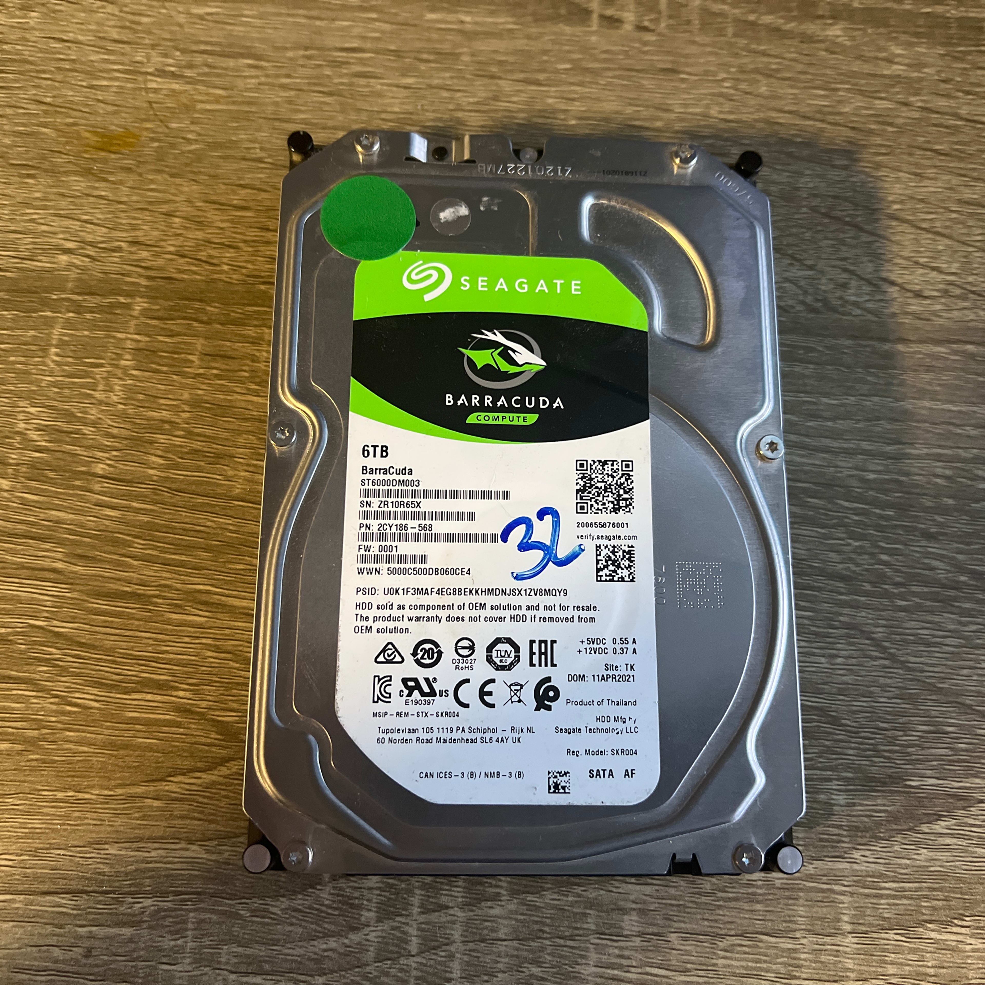 Seagate HDD 6TB ST6000DM003-