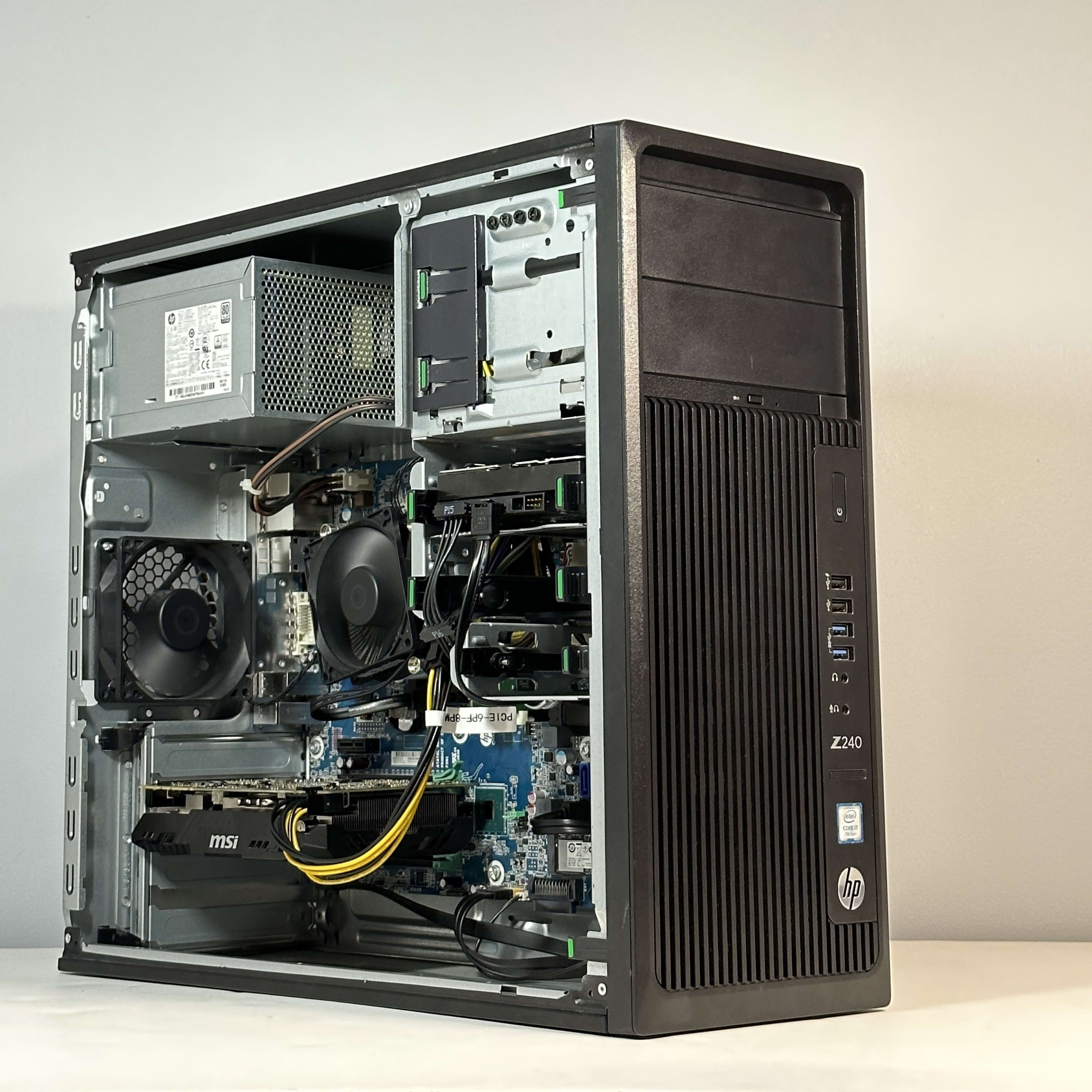 Intel i7 7700/Nvidia GTX 1070 8GB Upgraded HP Z240 Gaming Intel i7 7700/Nvidia GTX 1070 8GB Upgraded HP Z240 Gaming