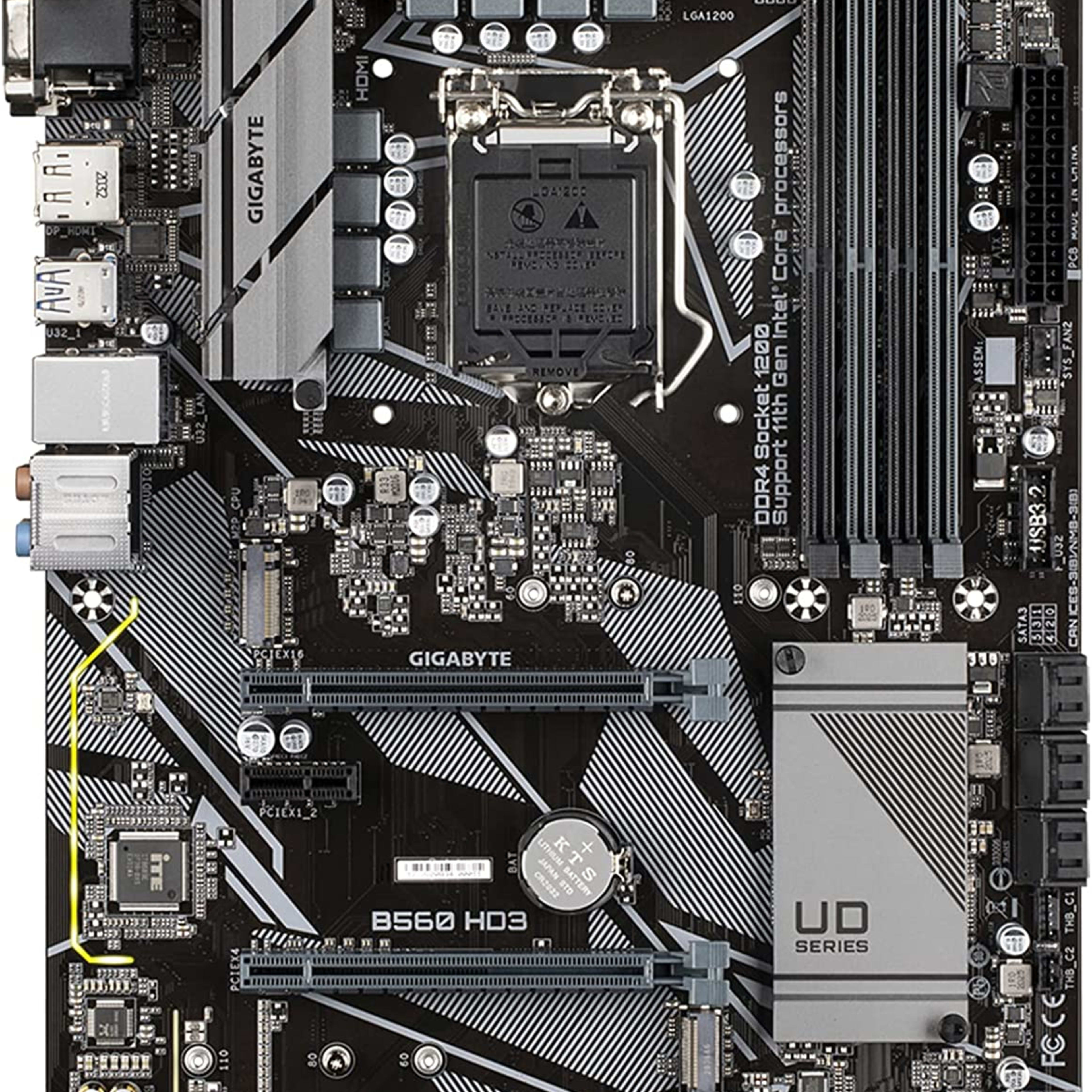 GIGABYTE B560 HD3 (LGA 1200/ Intel/ B560/ ATX/Dual M.2/ PCIe 4.0/ USB 3.2  Gen1/ Motherboard) | Jawa