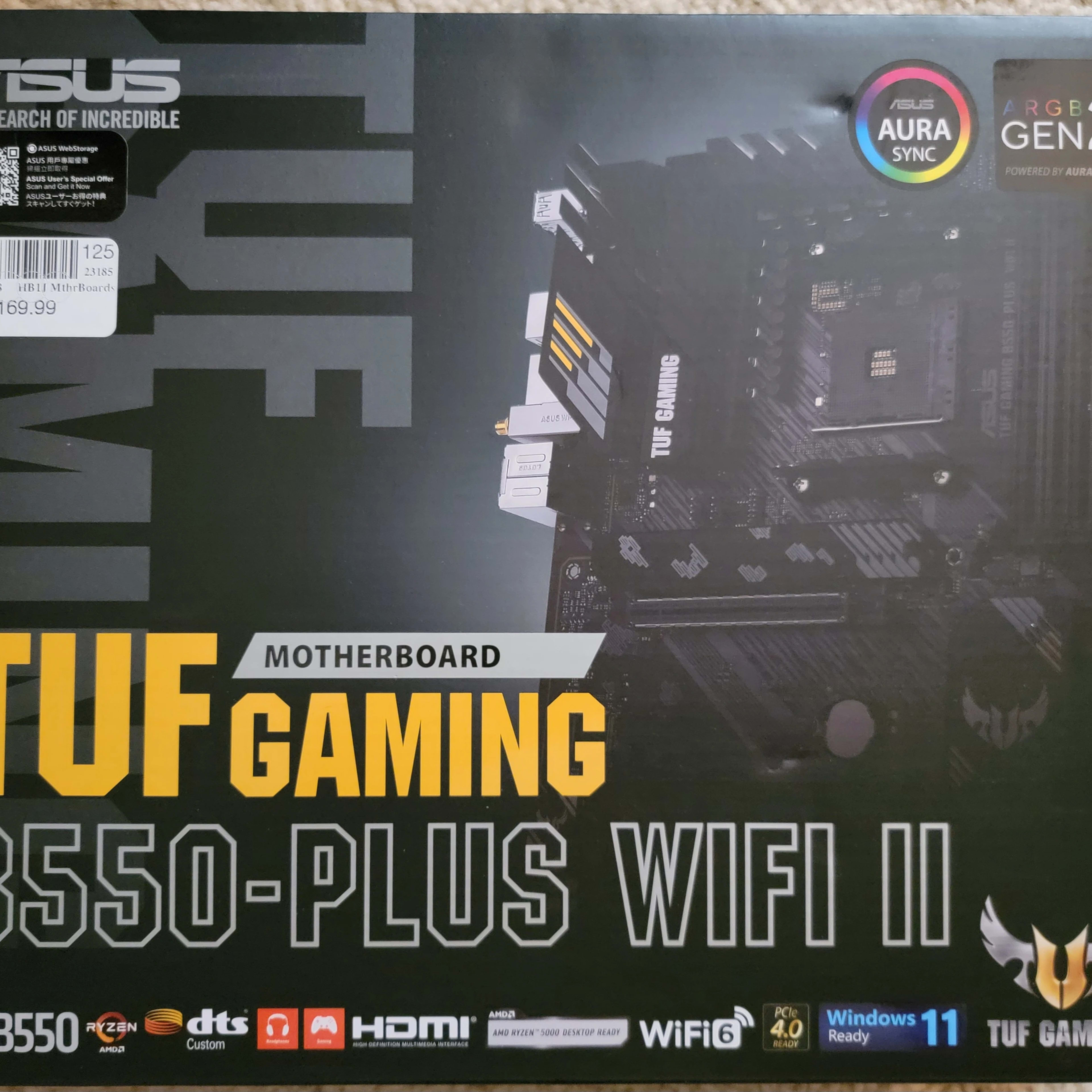  ASUS TUF Gaming B550-PLUS AMD B550 Socket AM4 ATX DDR4