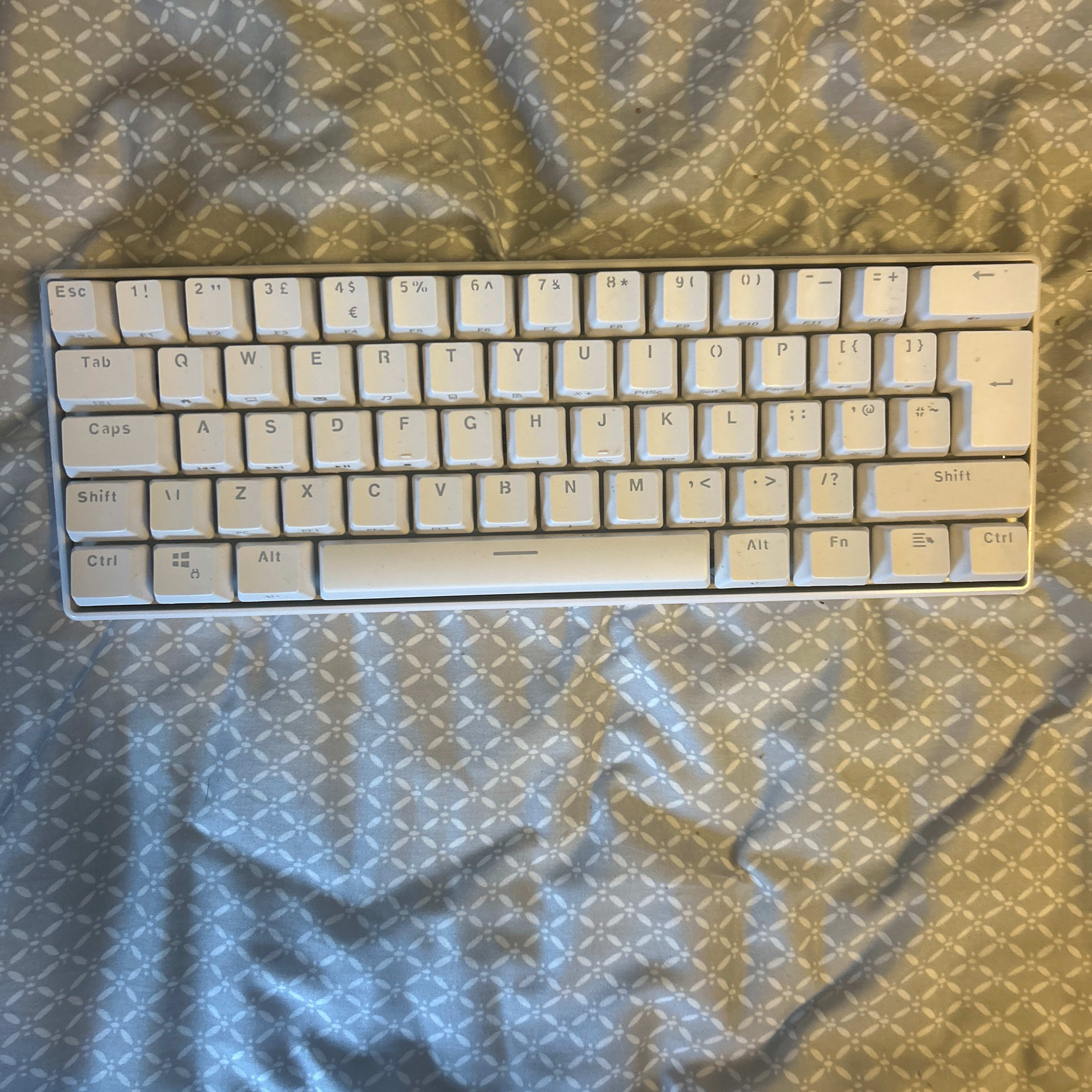 White 60% keyboard