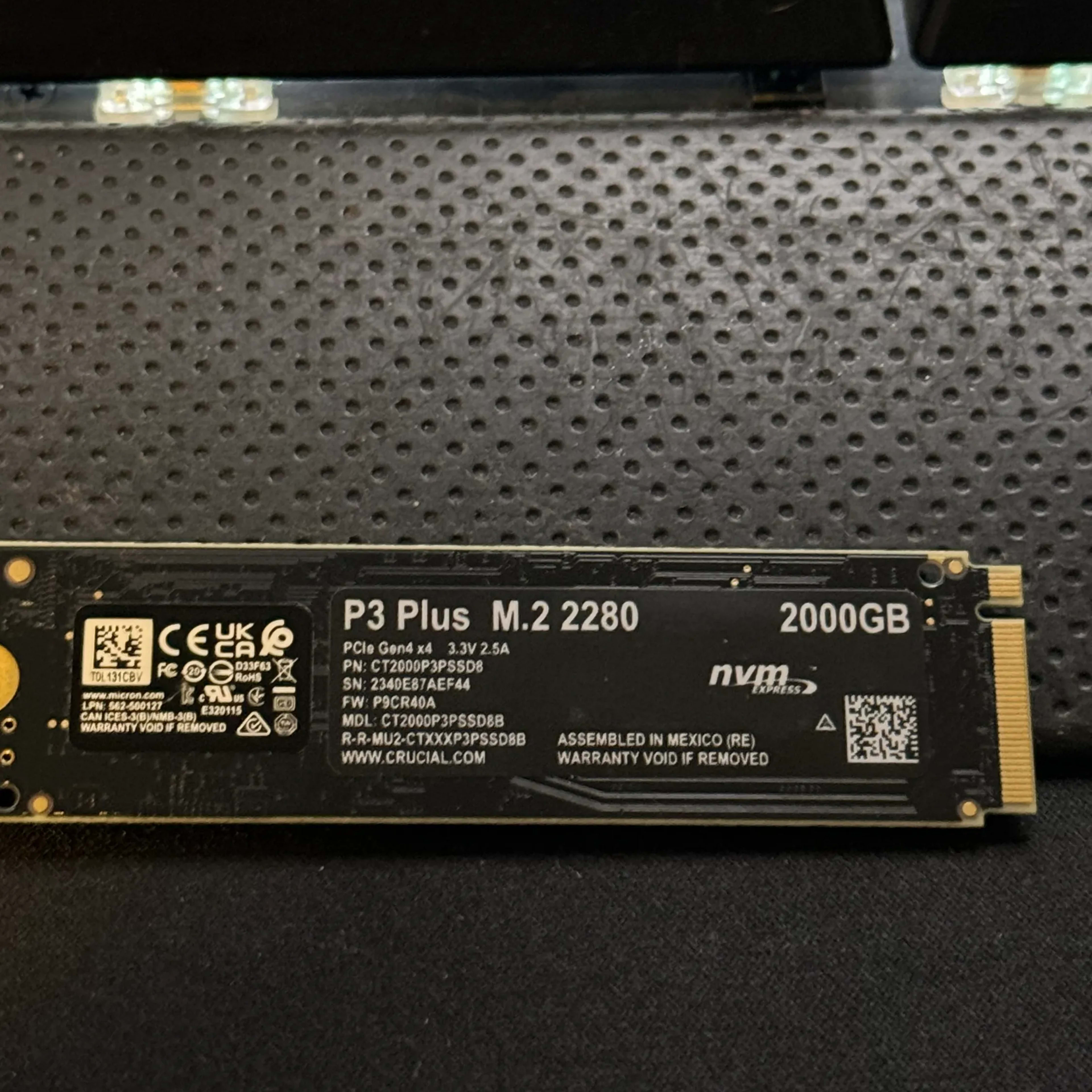 Crucial P3 Plus 2TB PCIe Gen4 3D NAND NVMe