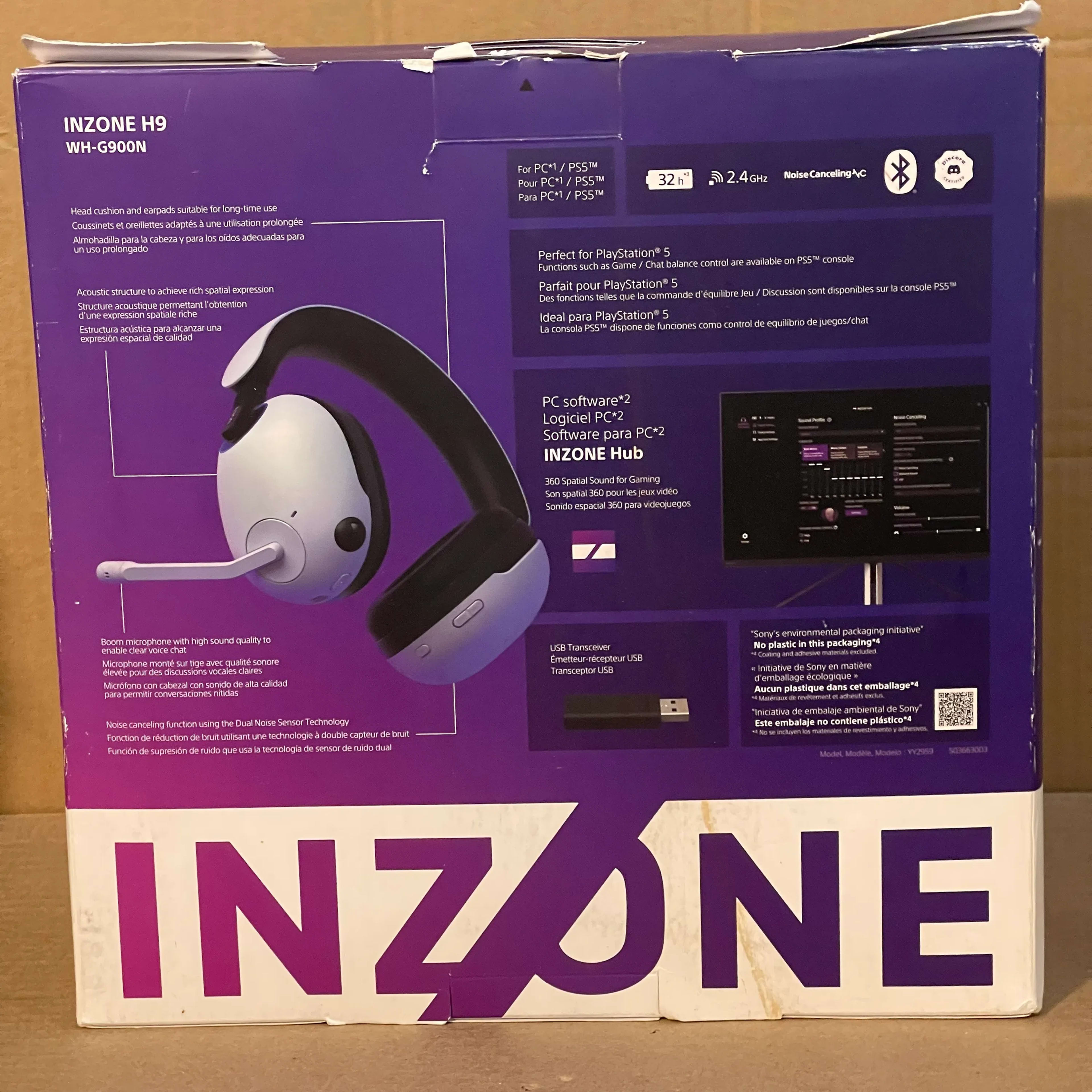 Sony INZONE H9 Wireless Noise Cancelling Gaming Headset