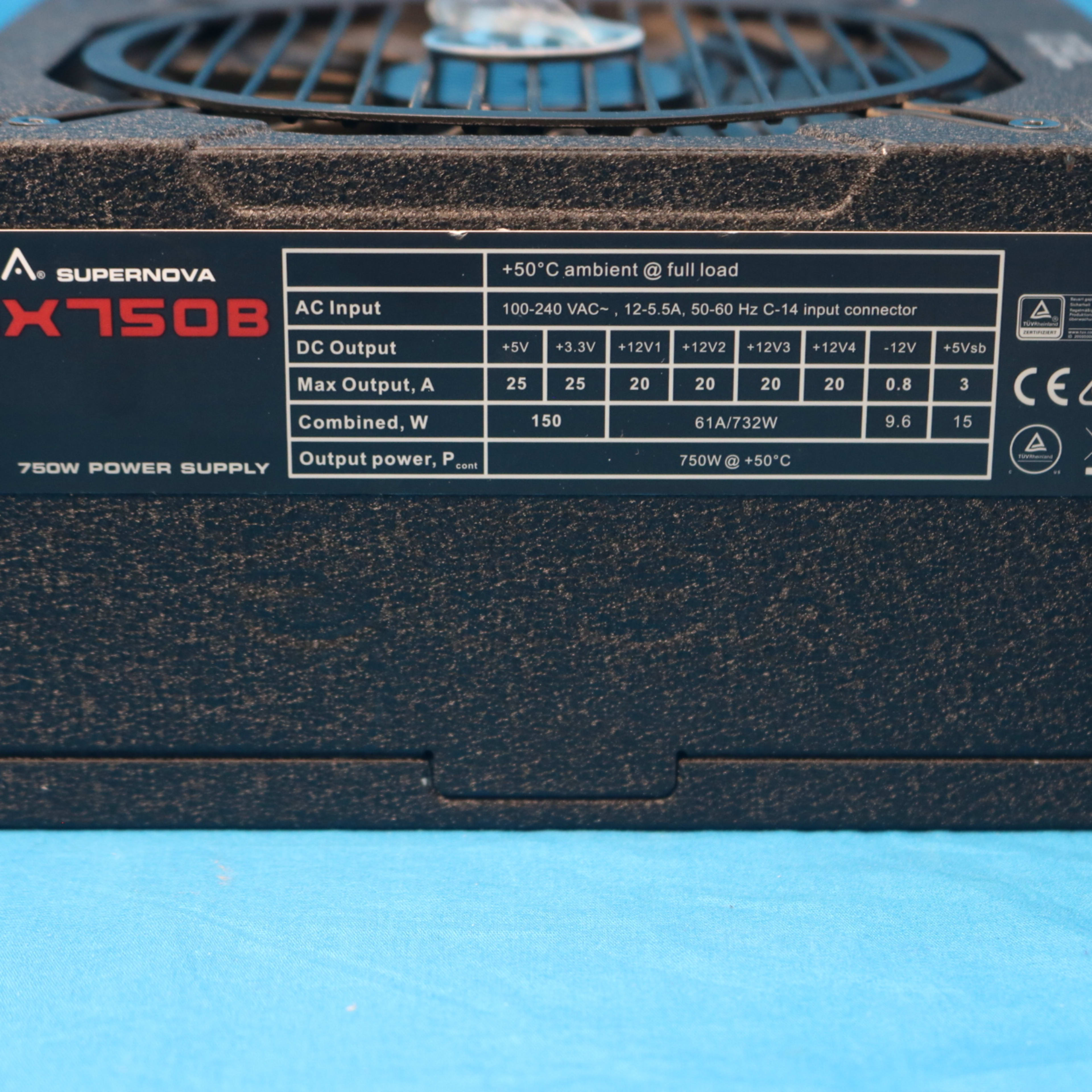 EVGA SuperNOVA NEX750B 750W SemiModular 80 PLUS Bronze ATX Desktop PSU