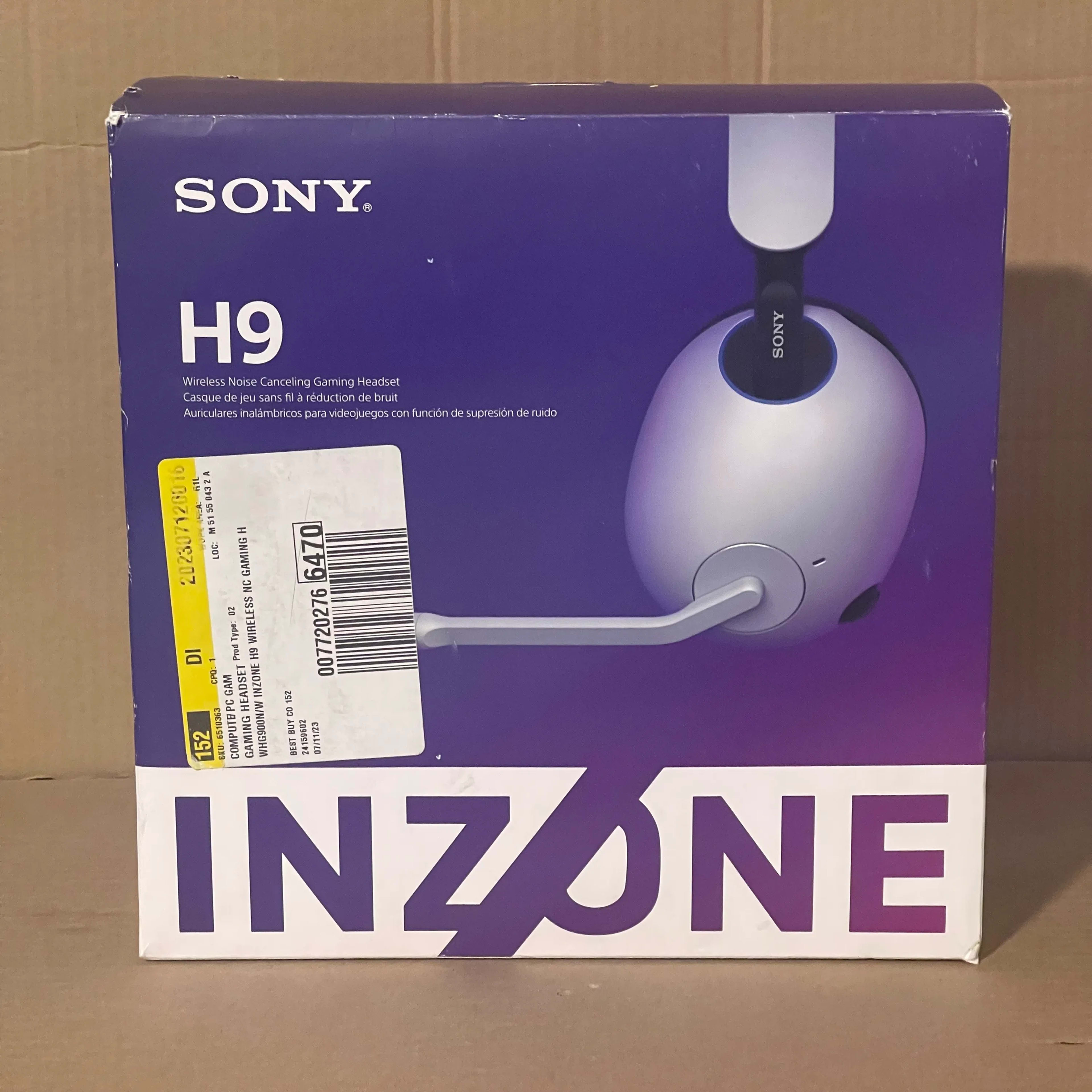 Sony INZONE H9 Wireless Noise Cancelling Gaming Headset