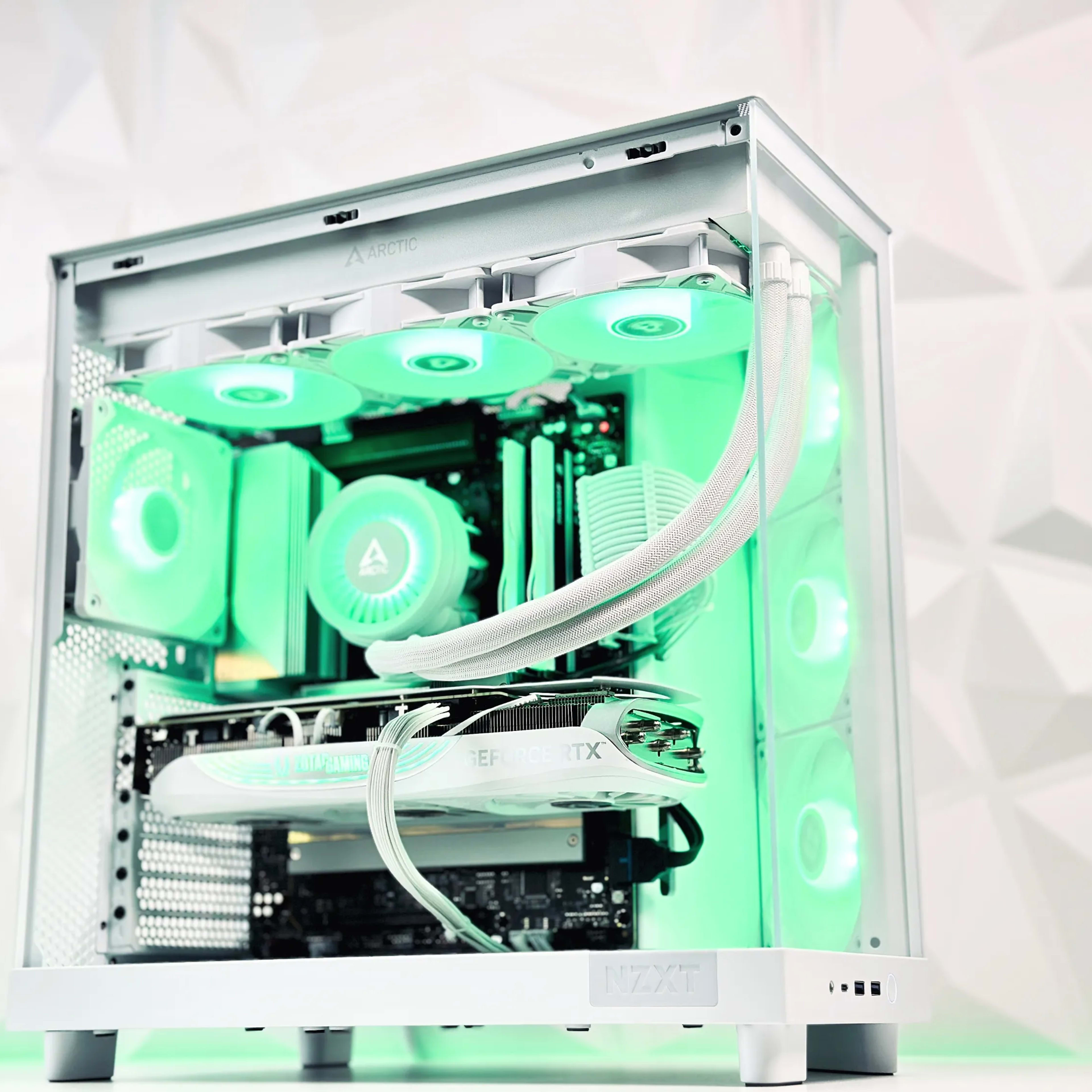 👽💚Liquid Cooled Gaming PC Nvidia⚪RTX 4070 Ti  12GB⚪Intel i7 13700 16 core⚪32GB DDR5⚪1TB NVME