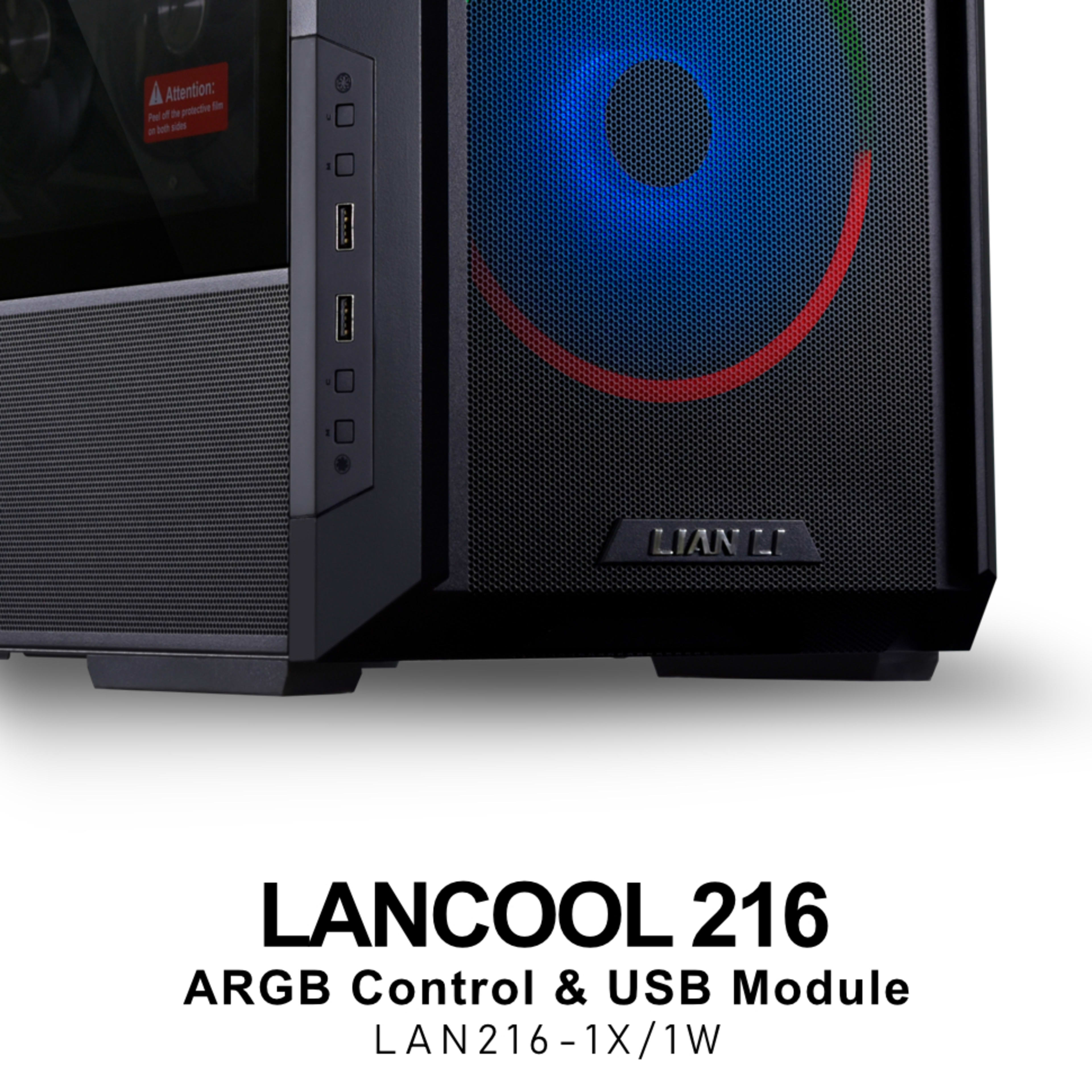 Lian Li LANCOOL 216 ARGB Control & USB Module (Black)