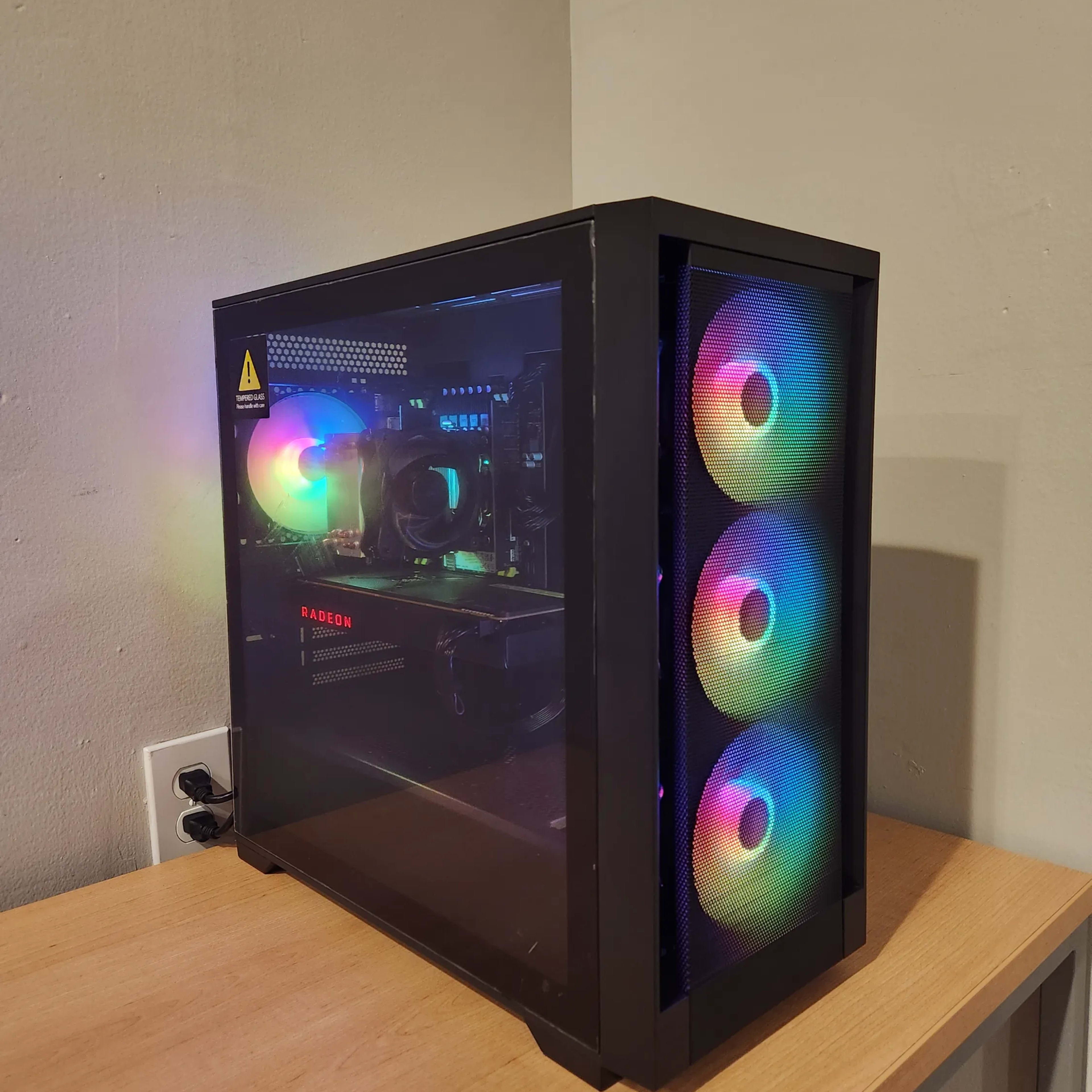 1080p RGB Gaming PC, Vega 64 8GB, 8 Core Intel Xeon, 16GB 1080p RGB Gaming PC, Vega 64 8GB, 8 Core Intel Xeon, 16GB
