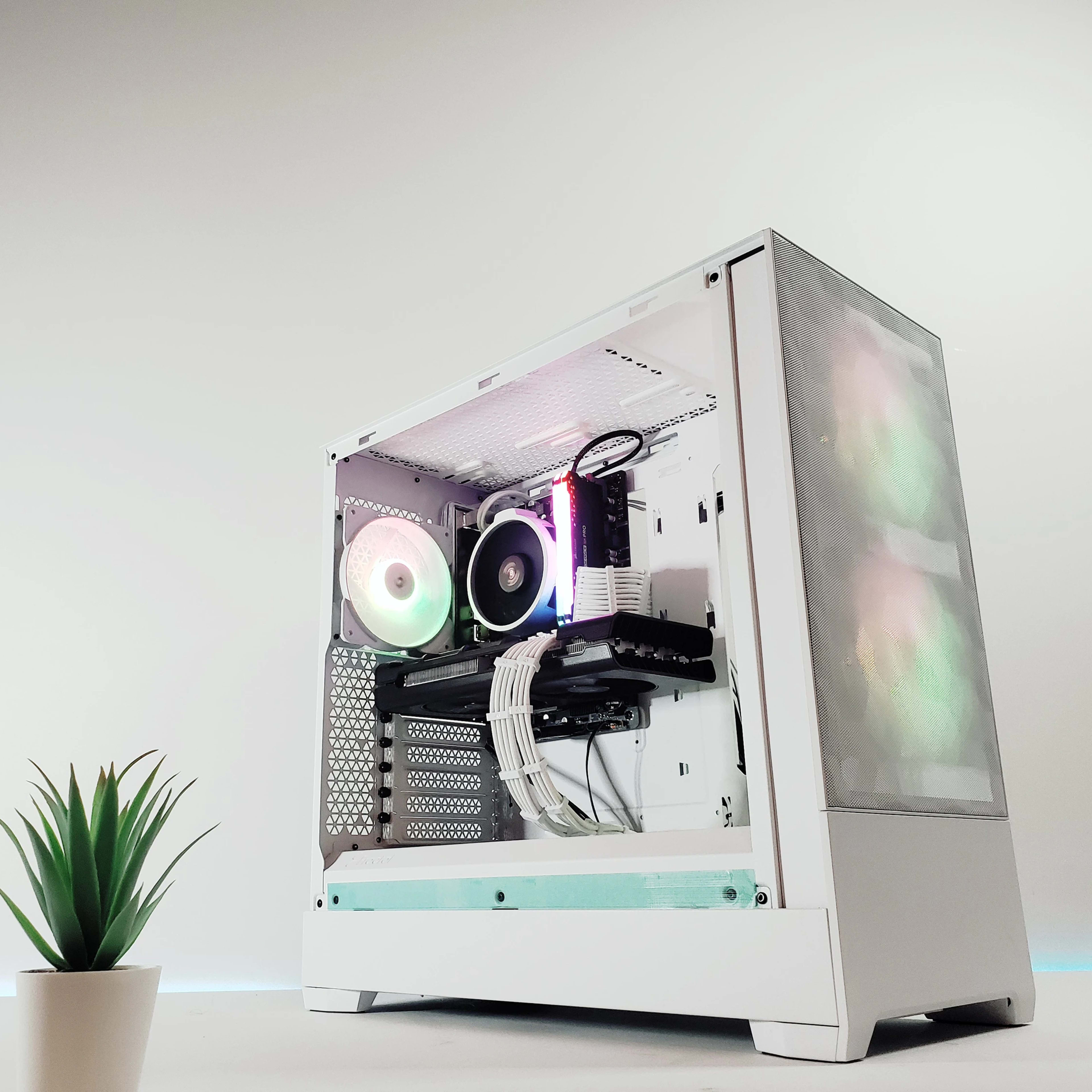 R5🚨White P2P Gaming PC V2 |⚙️5700XT| Brand New✨ |