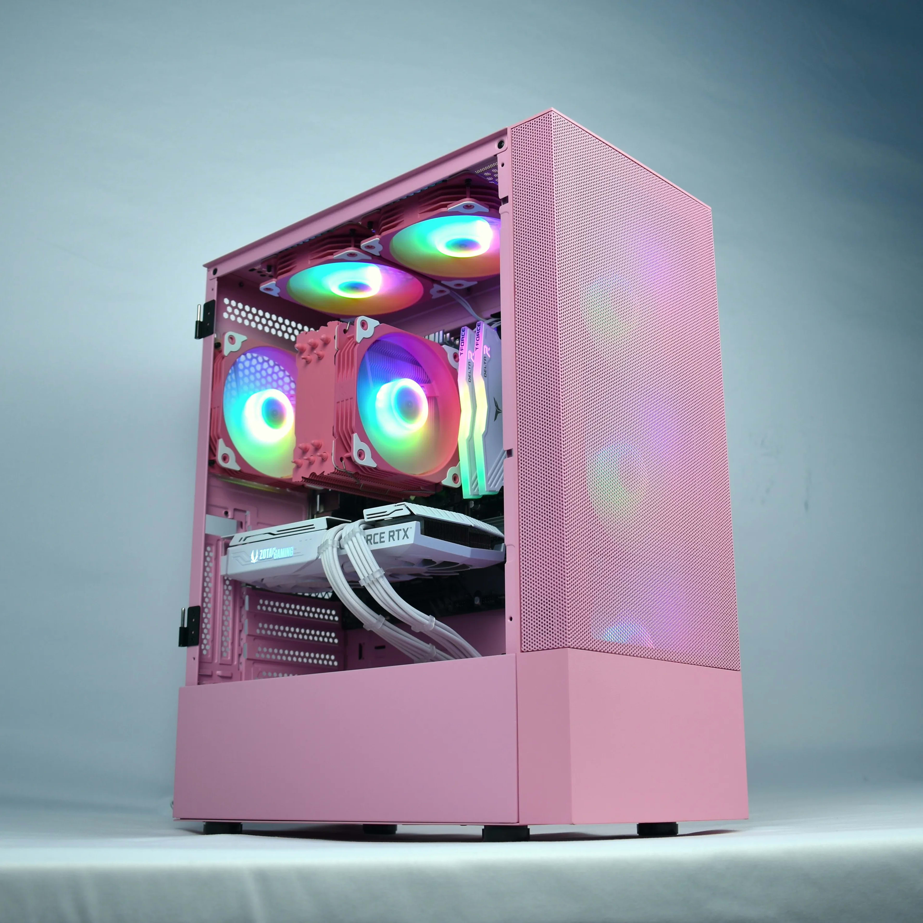 🌸PINK PANTHER🌸 NVIDIA RTX 3060Ti, Ryzen 5 3600, 32G RAM, 1TB NVME | Forge Custom PC | Jawa Special