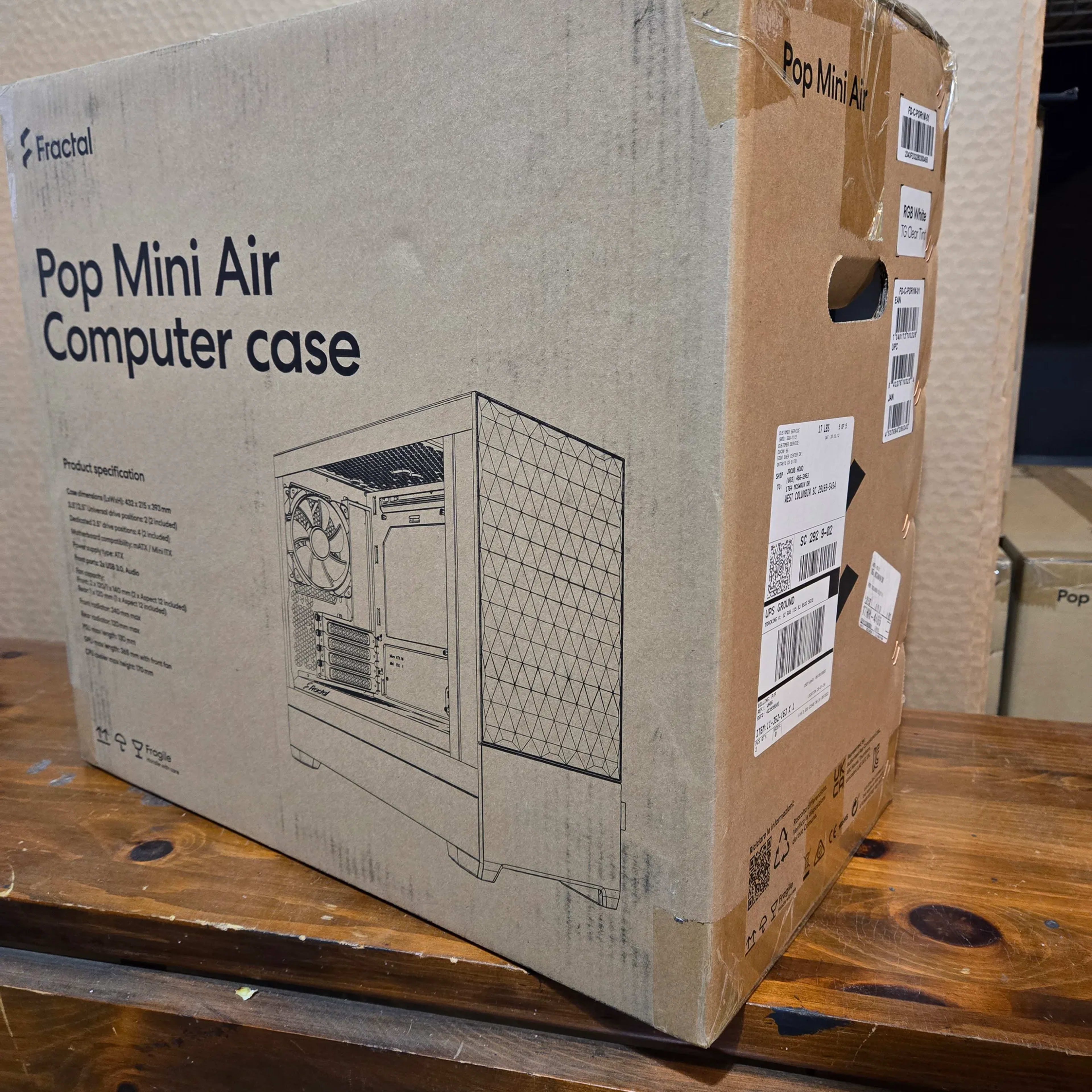 Fractal Design Pop Mini Air White Computer Case Brand New Unopened