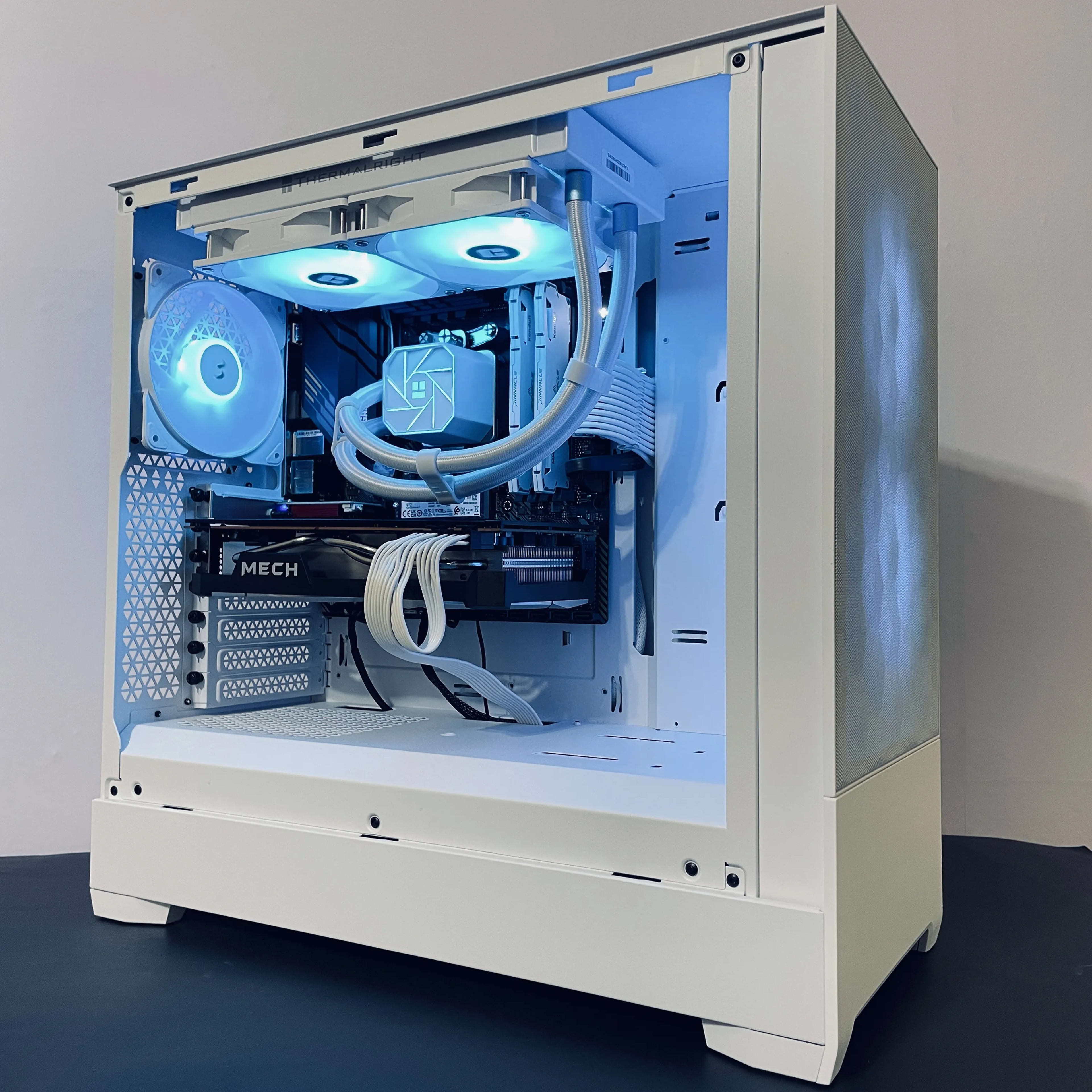 ❄️Liquid Cooled White Gaming PC 1440p - Ryzen 5 5600 ○ 32GB RAM ○ 1TB NVMe SSD - RX 6700 XT 12GB | Jawa ❄️Liquid Cooled White Gaming PC 1440p - Ryzen 5 5600 ○ 32GB RAM ○ 1TB NVMe SSD - RX 6700 XT 12GB | Jawa