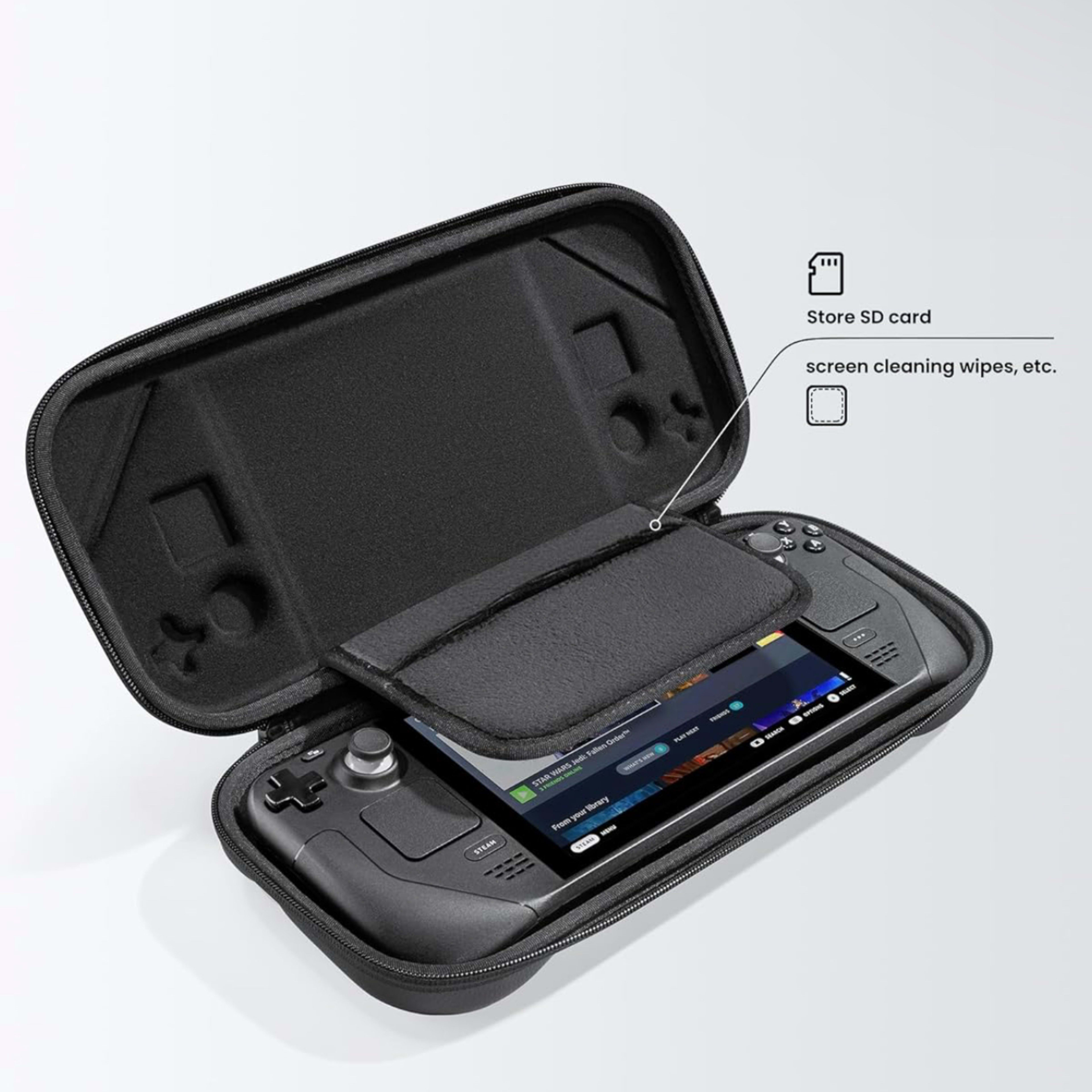 tomtoc Carrying Case Compatible with Steam Deck/Steam Deck OLED, Protective case