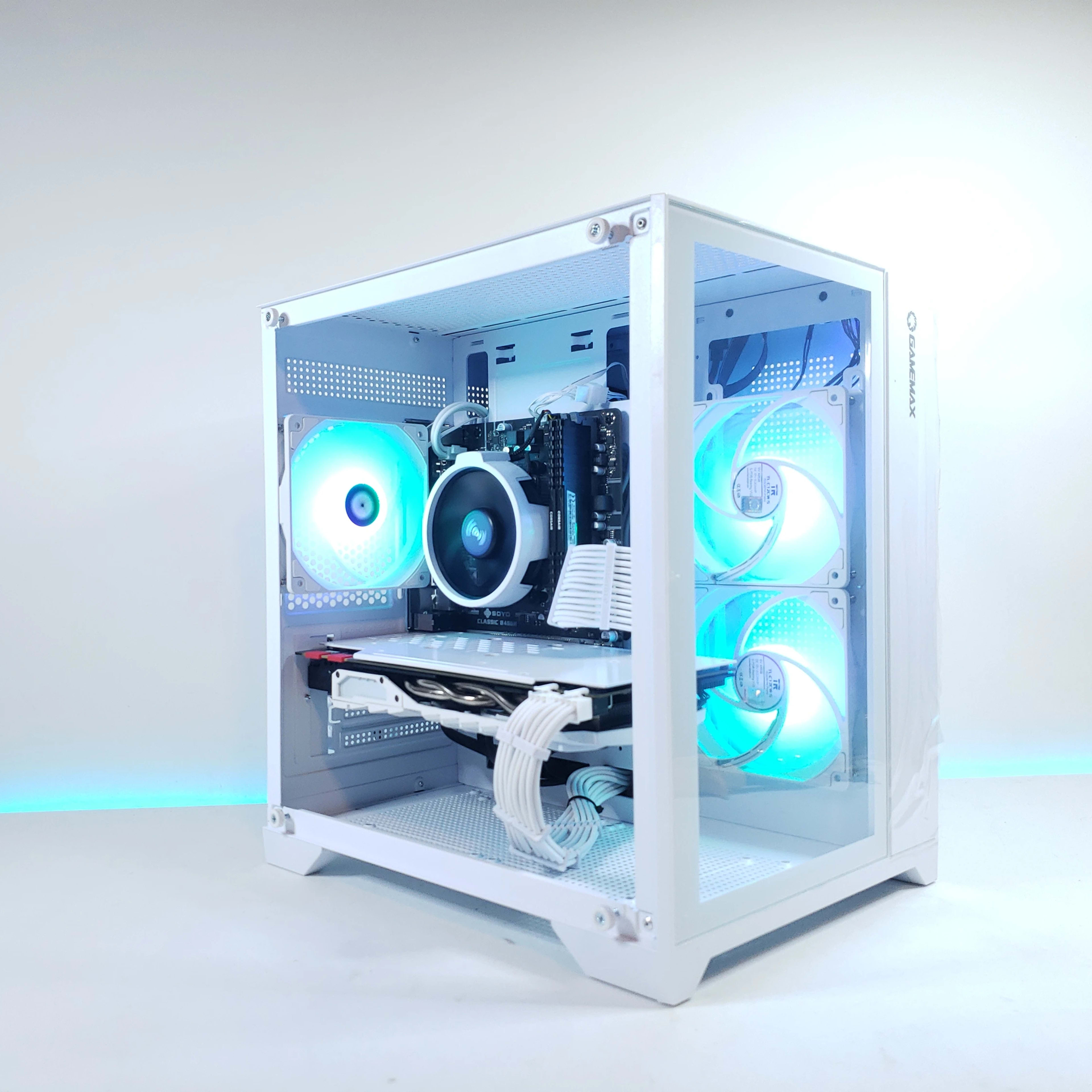 🚨White P2P Gaming PC | ⚙️R5/1070TI | Custom RGB✨ |