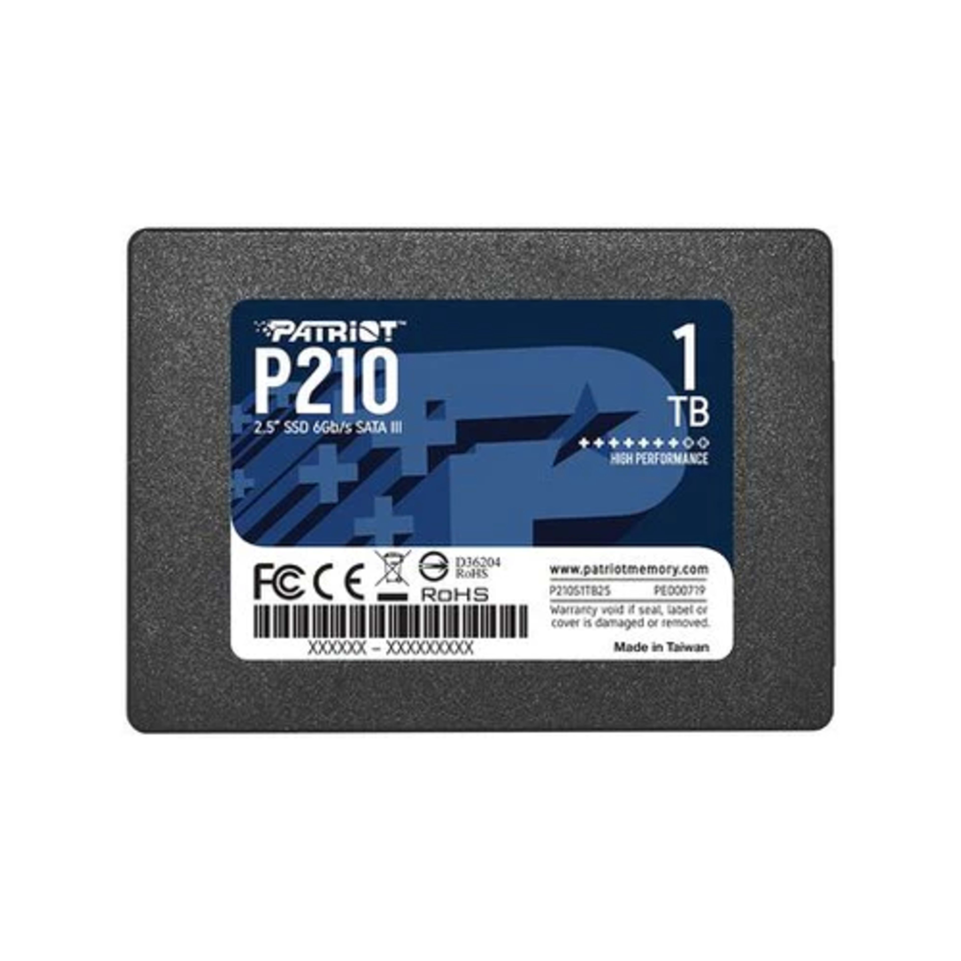 Patriot P210 1TB Internal SSD - SATA 3 2.5" - Solid State Drive