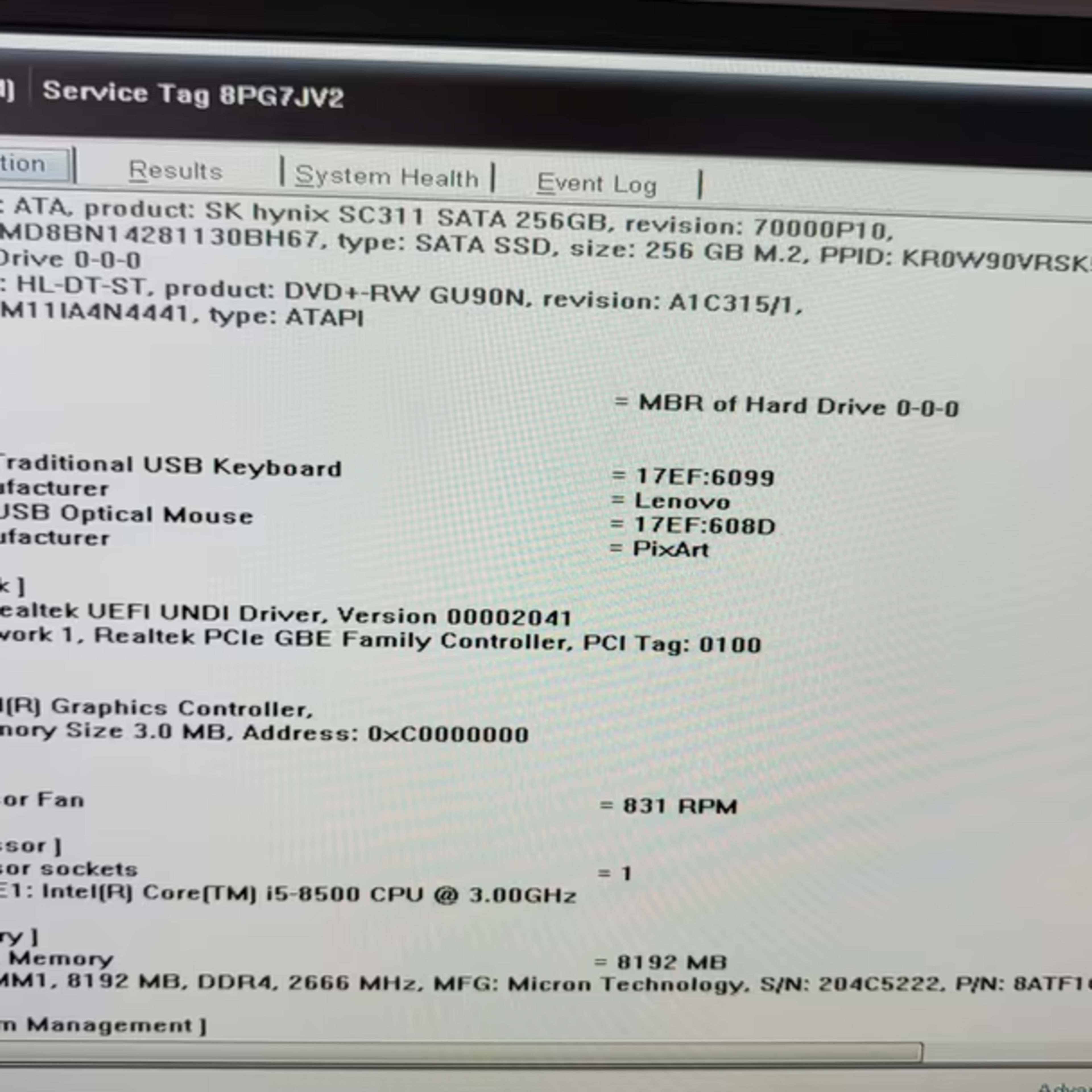 Dell Optiplex 3060 SFF i5-8500 8GB DDR4 256GB M.2 SSD