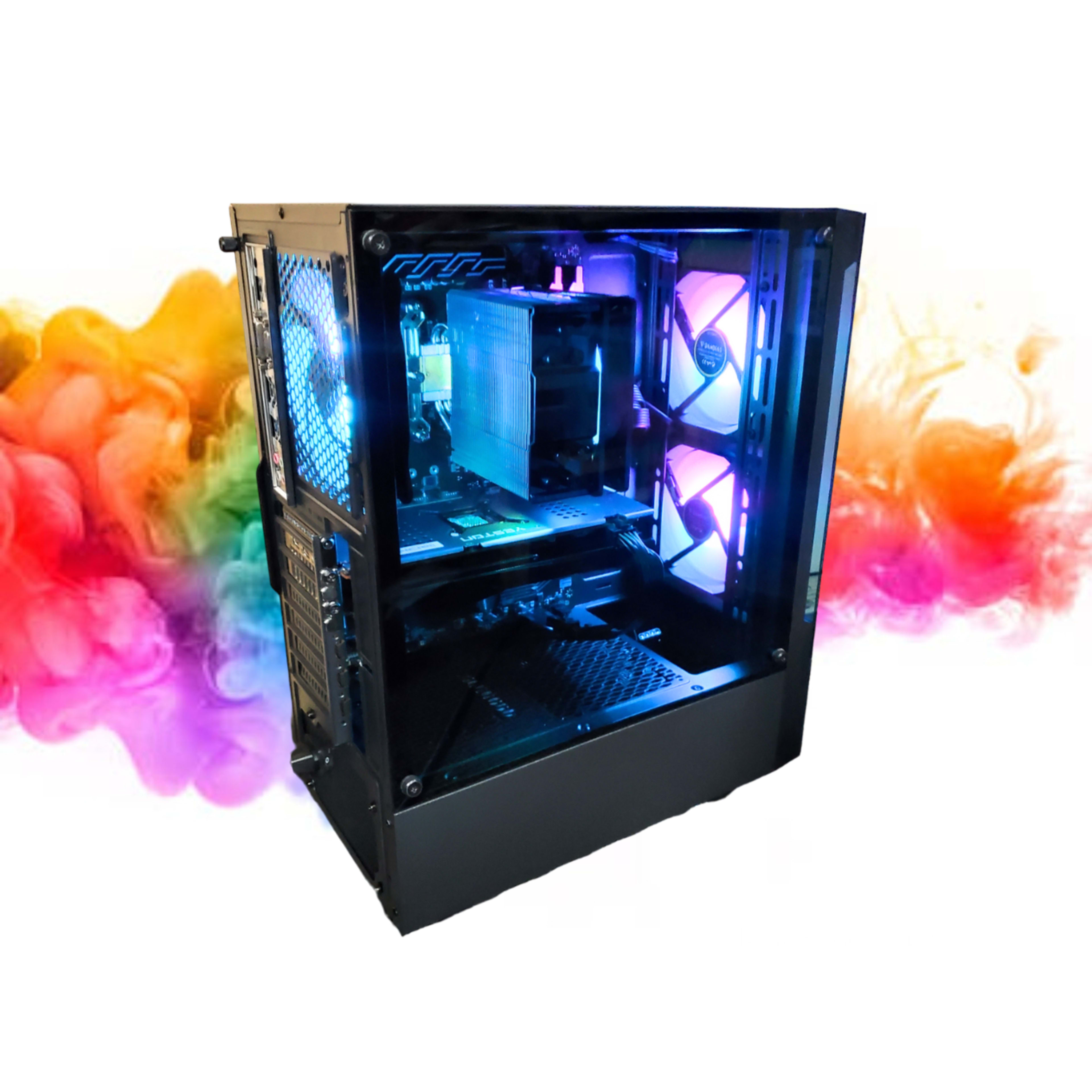 SALE: RX 6600 XT + Ryzen 5 + 16GB RGB RAM + 512GB SSD Storage + 4 RGB Fans ( Black RGB Gaming PC )