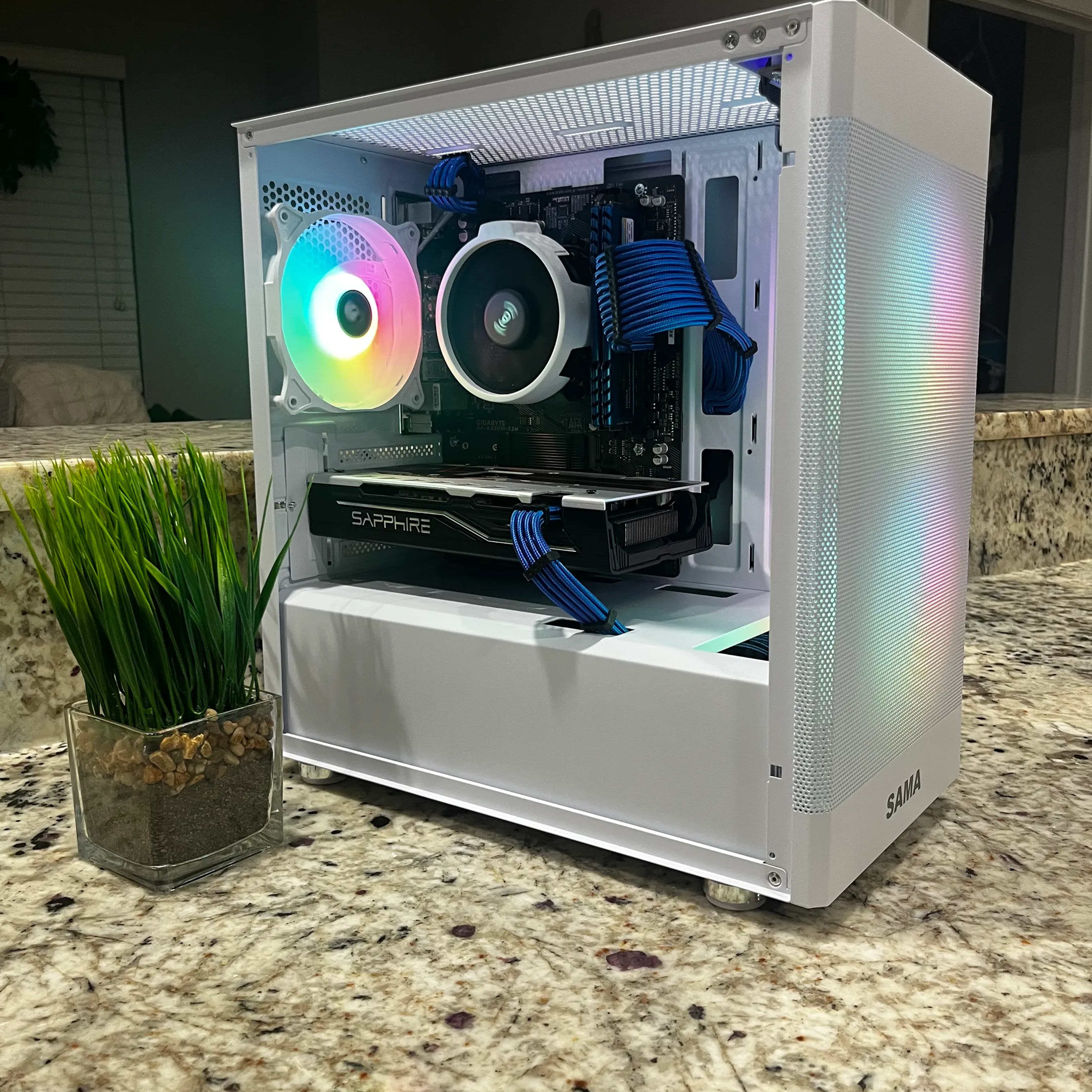 🖥🖱️White Gaming PC||AMD Ryzen 5 2600||Sapphire PULSE Radeon RX 580 8 GB||512 GB NVME🎮🕹️👾