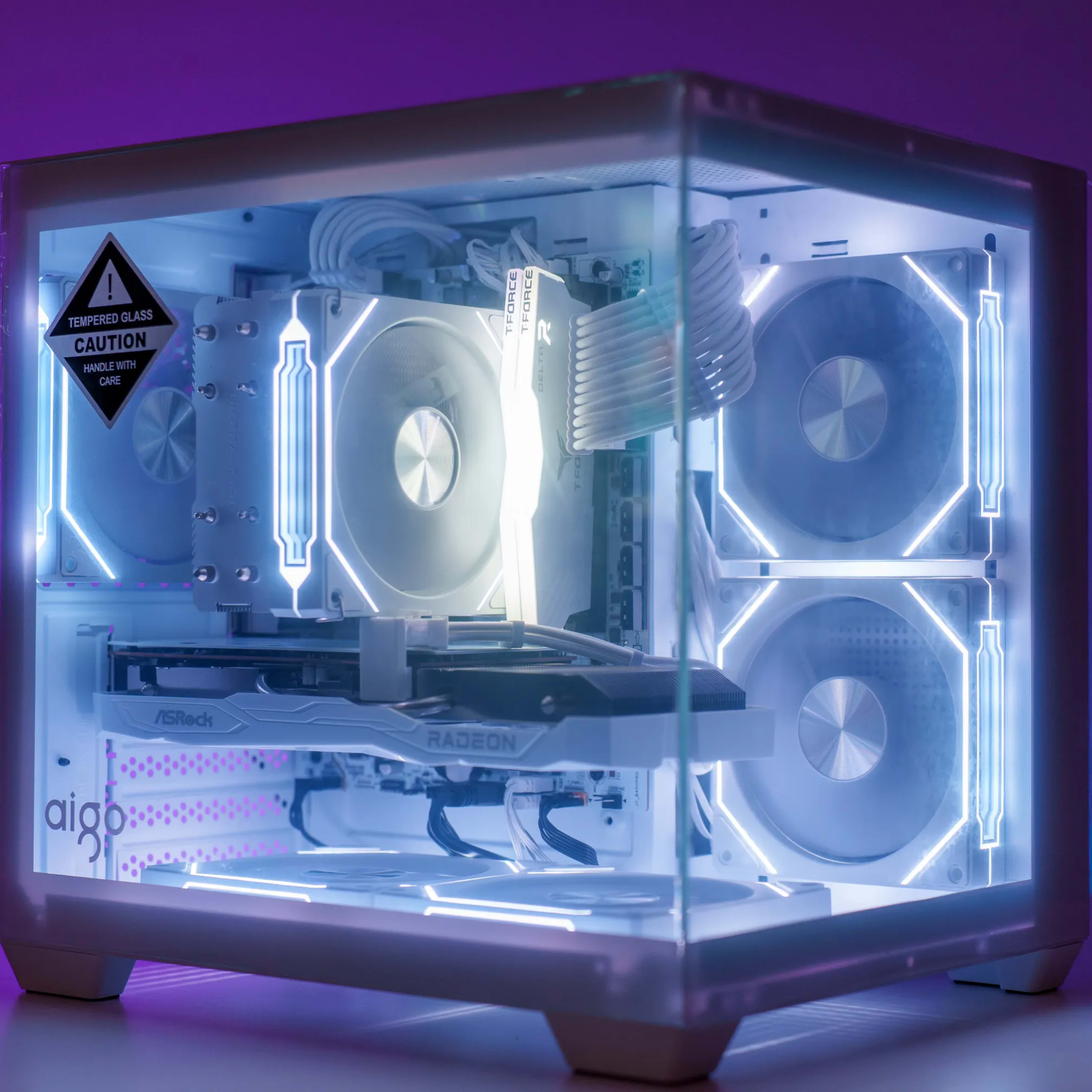 All White Gaming Computer | AMD Ryzen 5 | AMD RX 6600 | 16GB All White Gaming Computer | AMD Ryzen 5 | AMD RX 6600 | 16GB