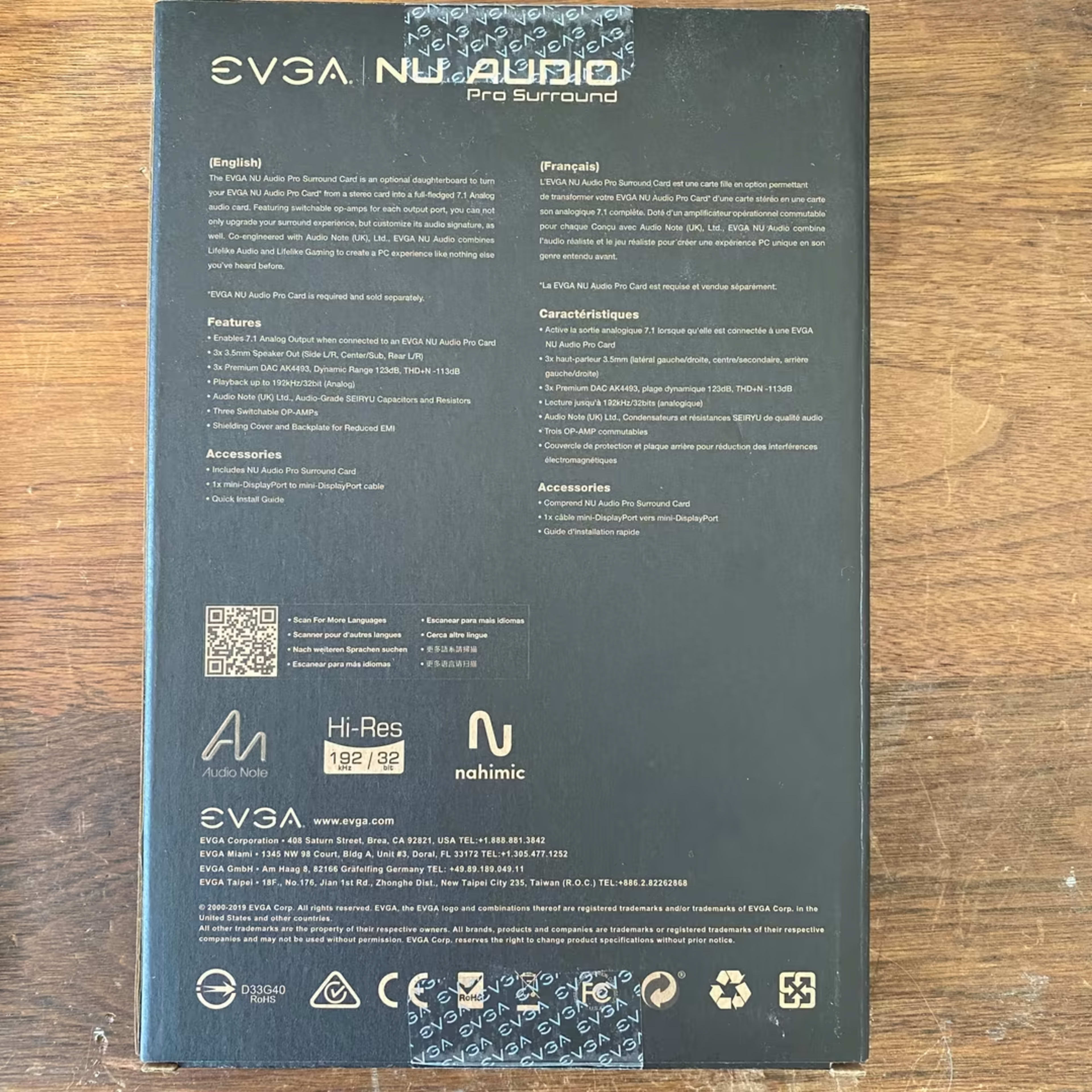 [OPEN-BOX] EVGA NU Audio Pro Surround Sound Card