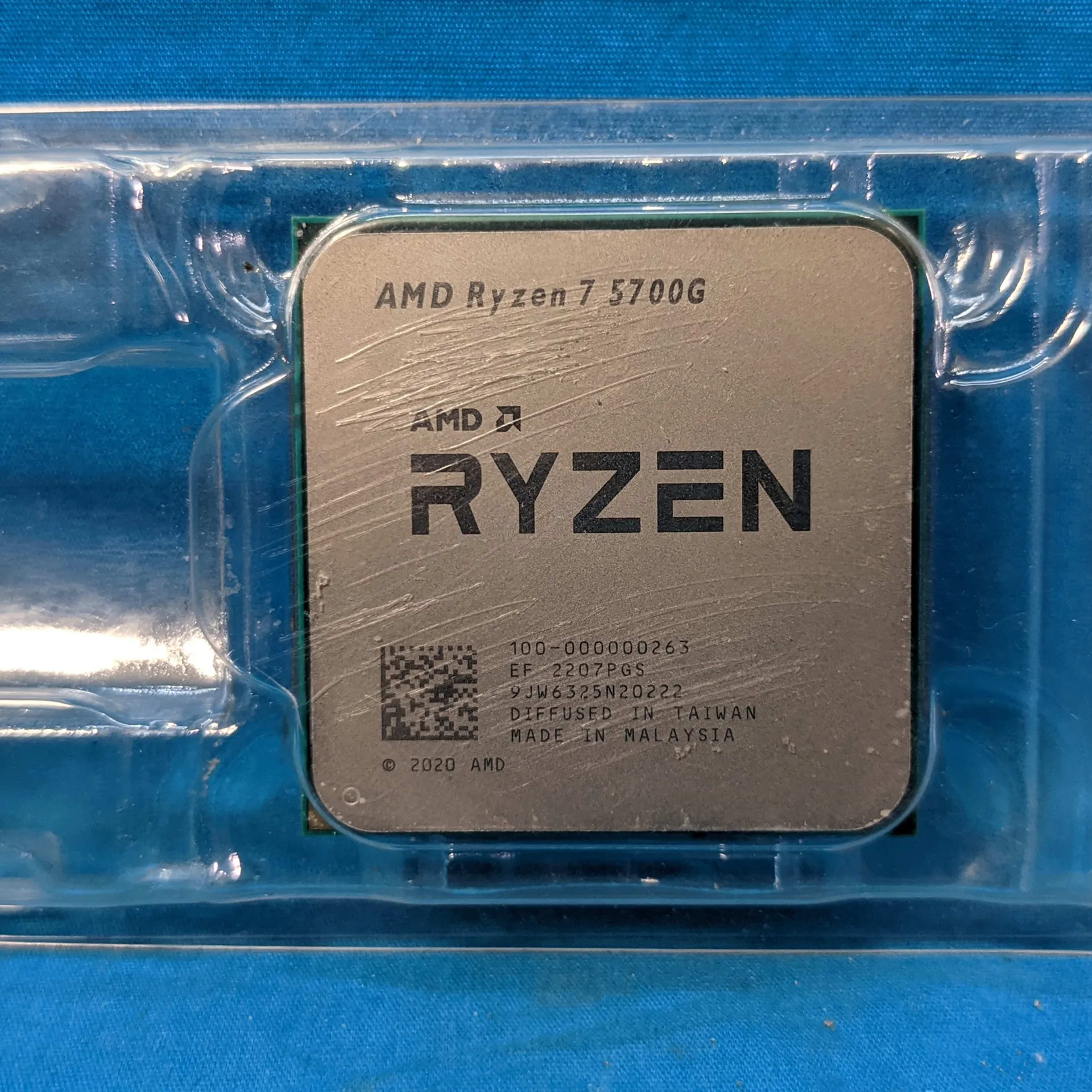 AMD Ryzen 7 5700G 3.80GHz Socket AM4 8-Core 16-Thread 16MB Desktop CPU 100-000000263