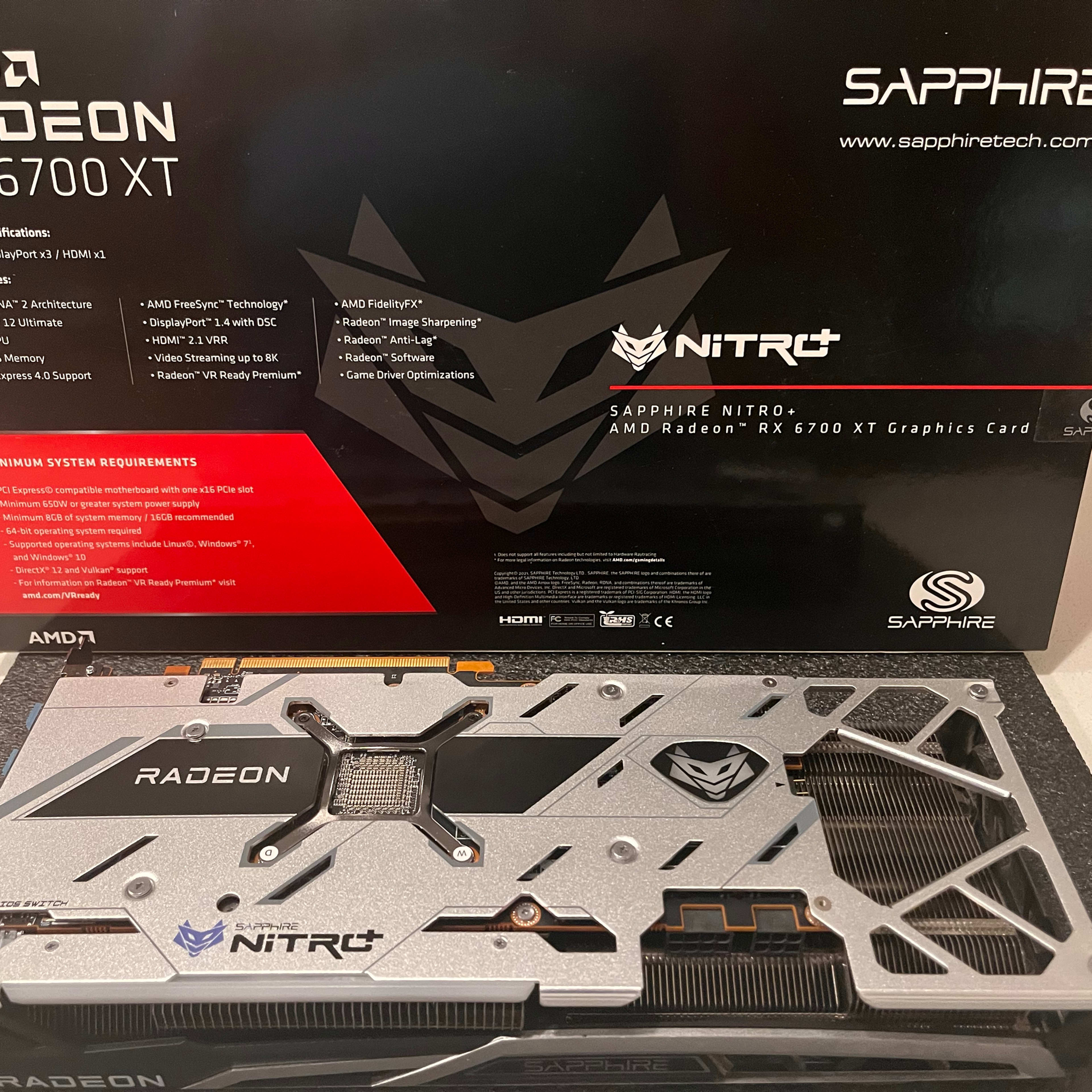 AMD Radeon RX 6700 XT - 12 GB GDDR6 - HDMI / DisplayPort - Sapphire