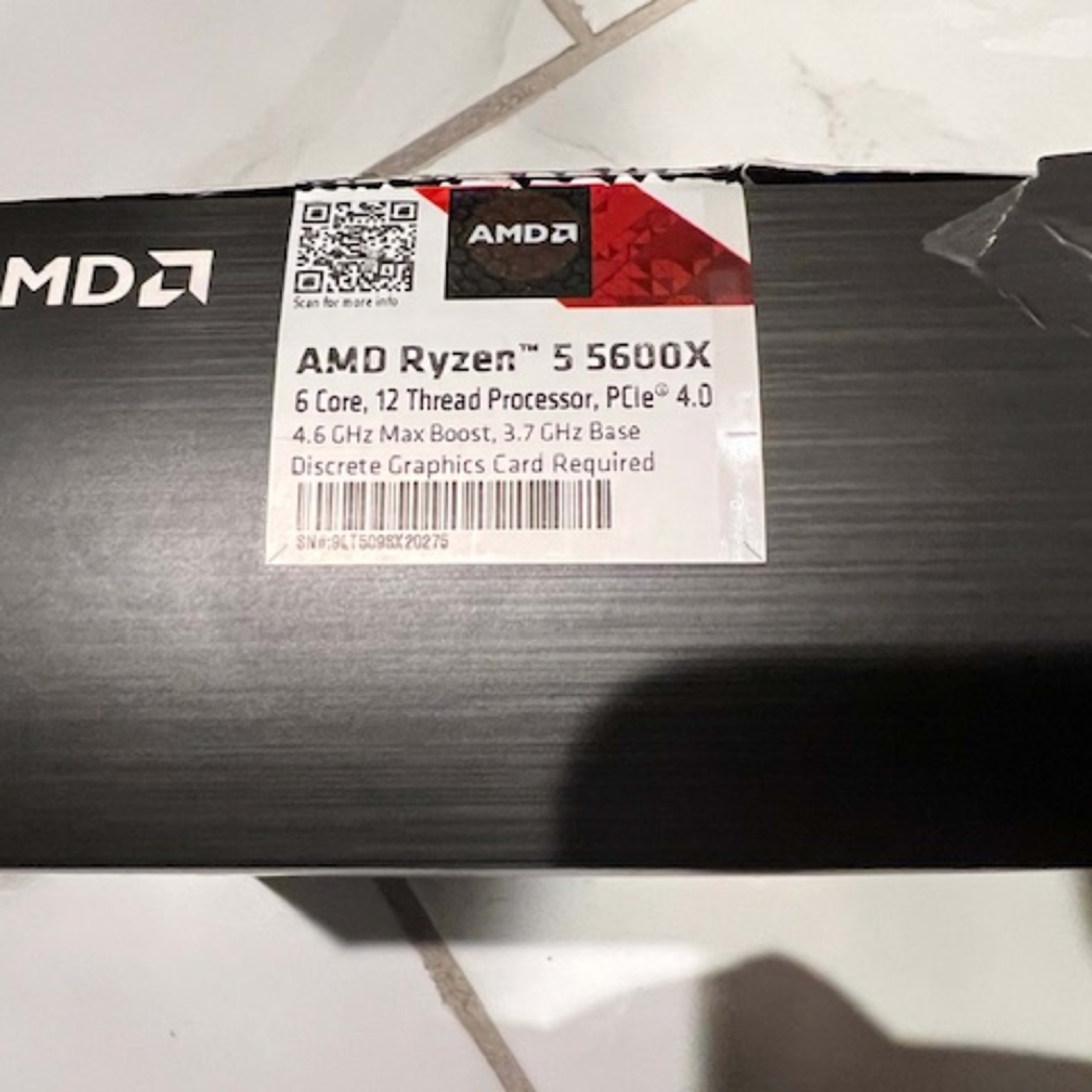 Ryzen 5 5600X: AMD Ryzen 5 5600X 3.7 GHz Six-Core AM4 Processor