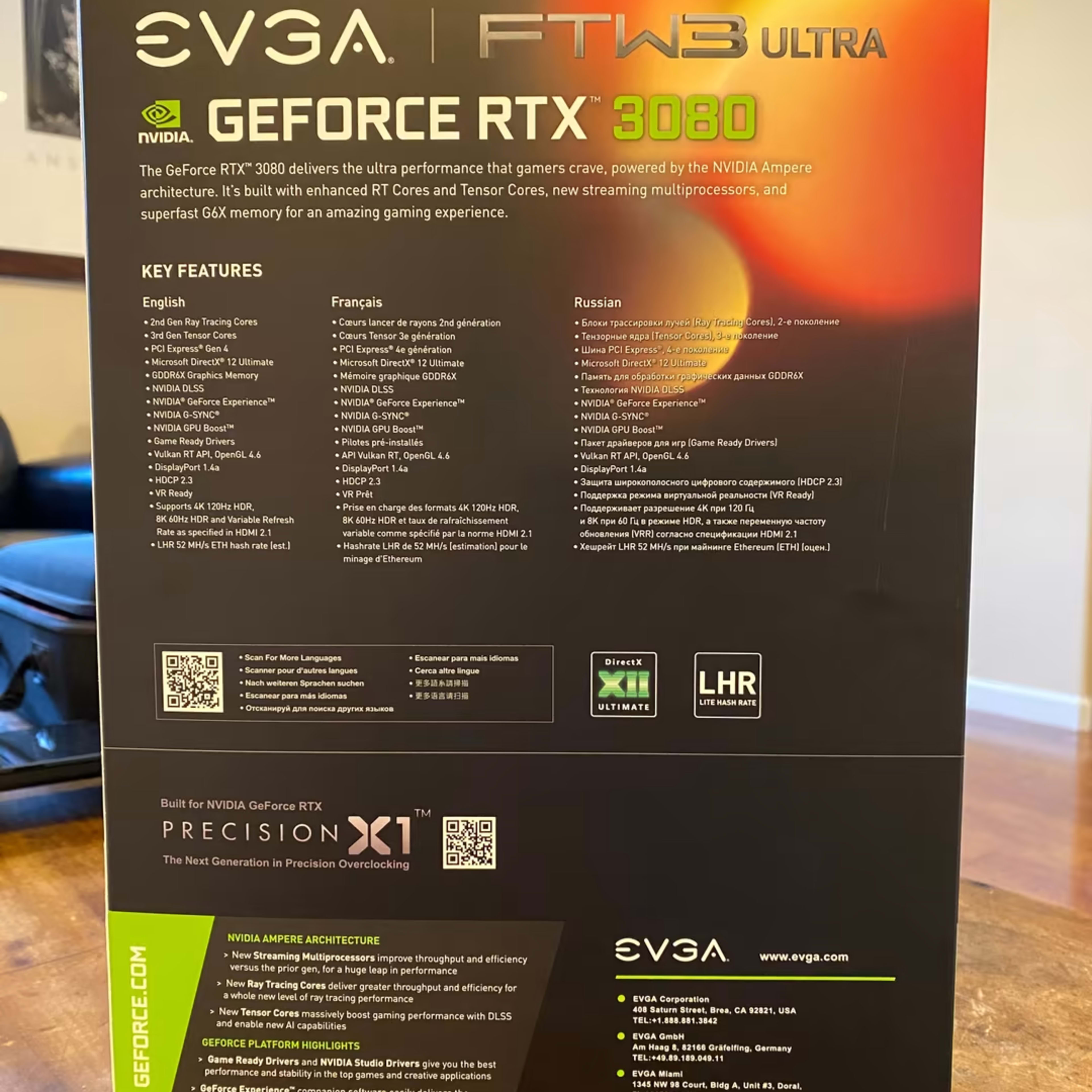 EVGA GeForce RTX 3080 (12GB GDDR6X) FTW3 Ultra - Brand New Sealed