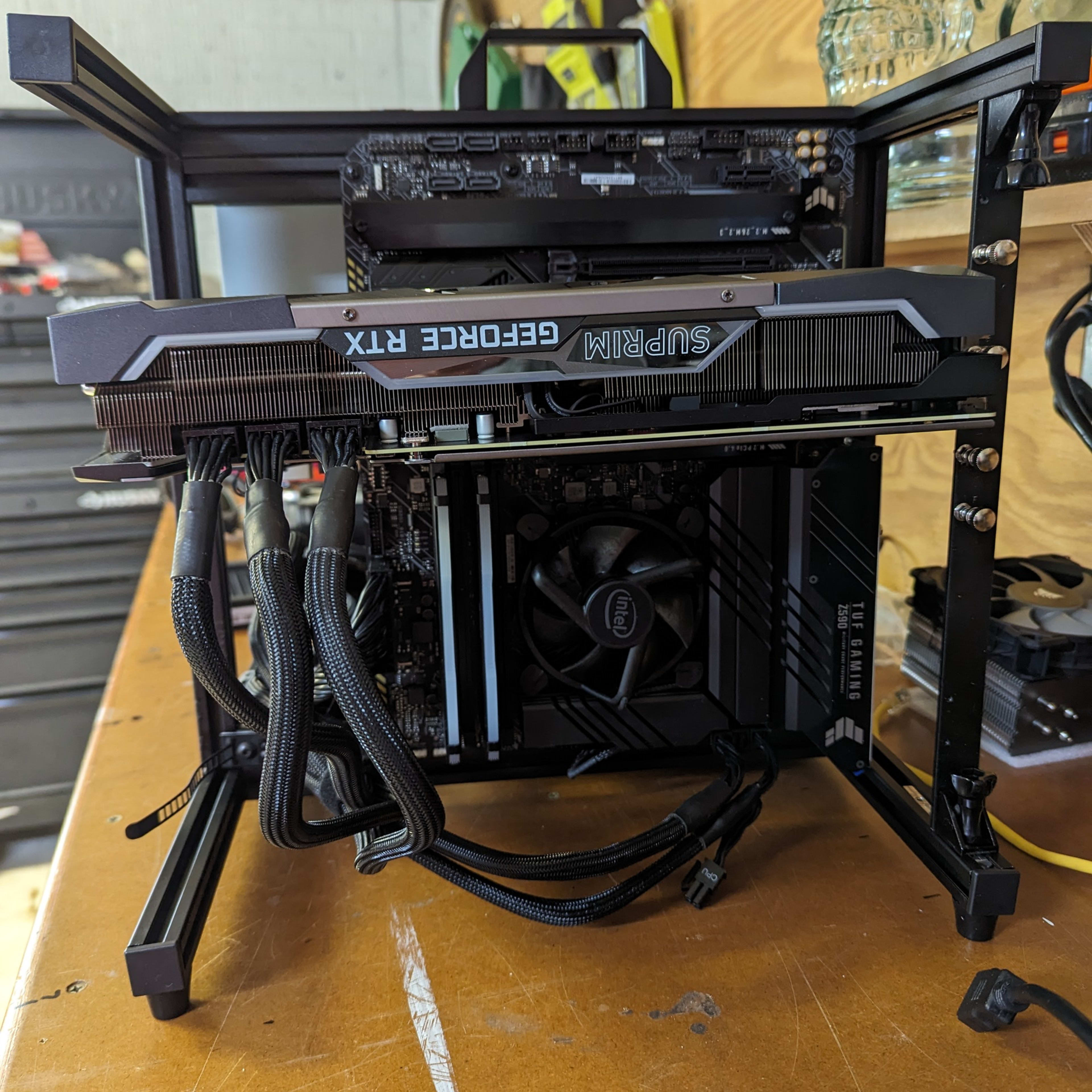 Custom Open frame case/Lan rig